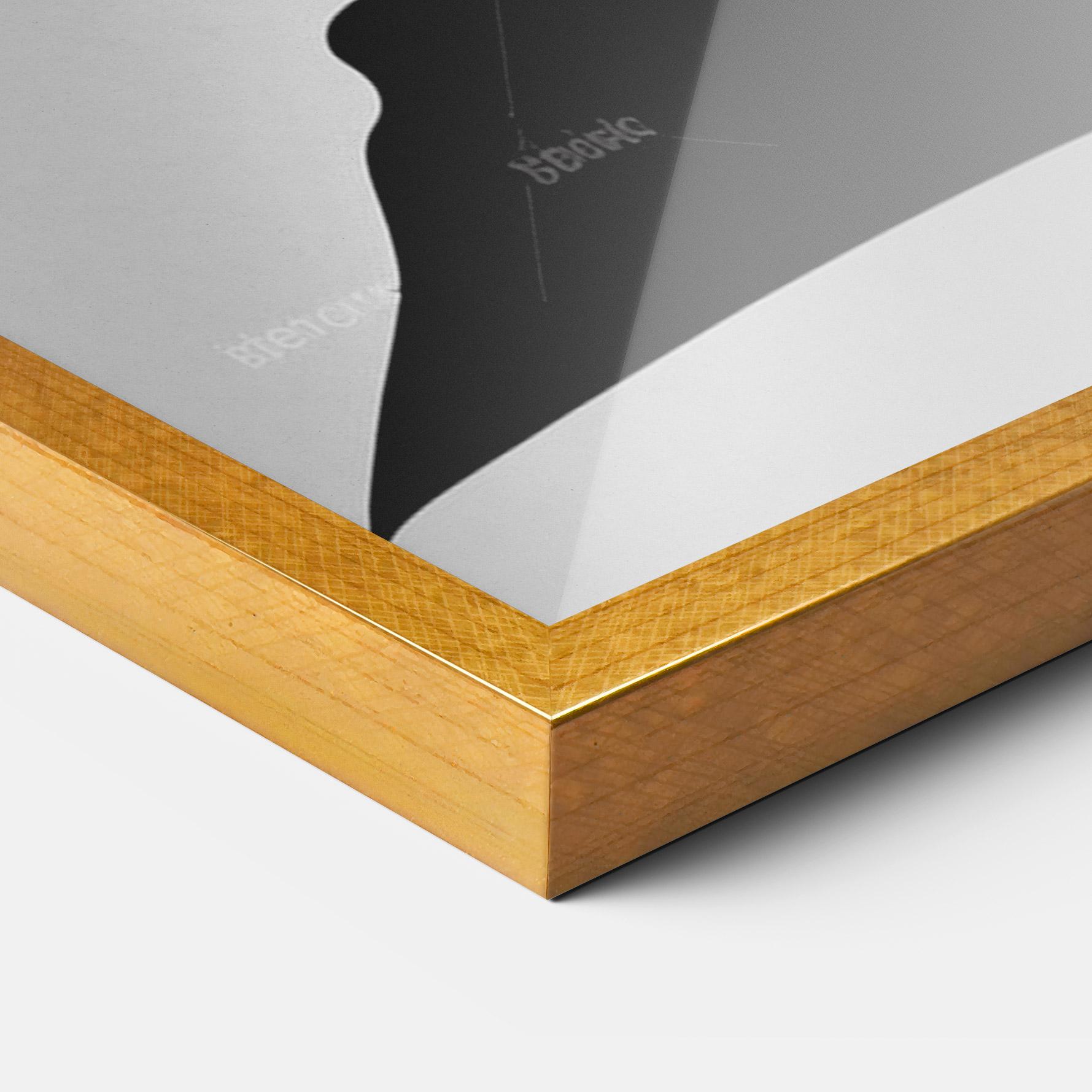 Poster Înrămat Black Woman Silhouette mockup 3