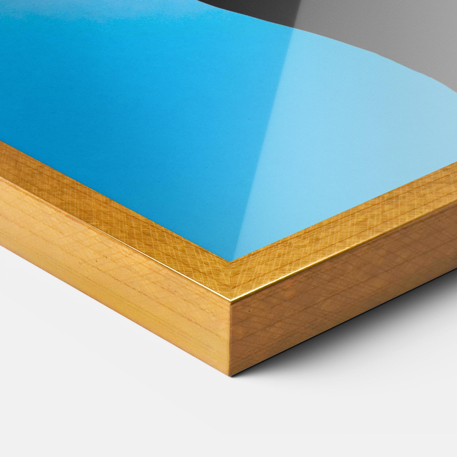 Poster Înrămat Blue Background mockup 3