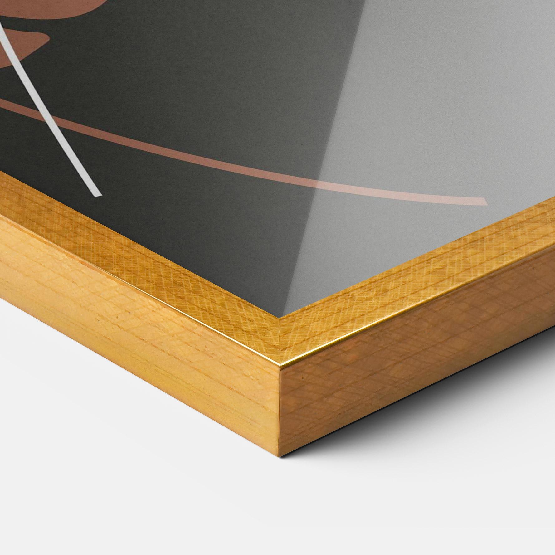 Poster Înrămat White Line Woman mockup 3