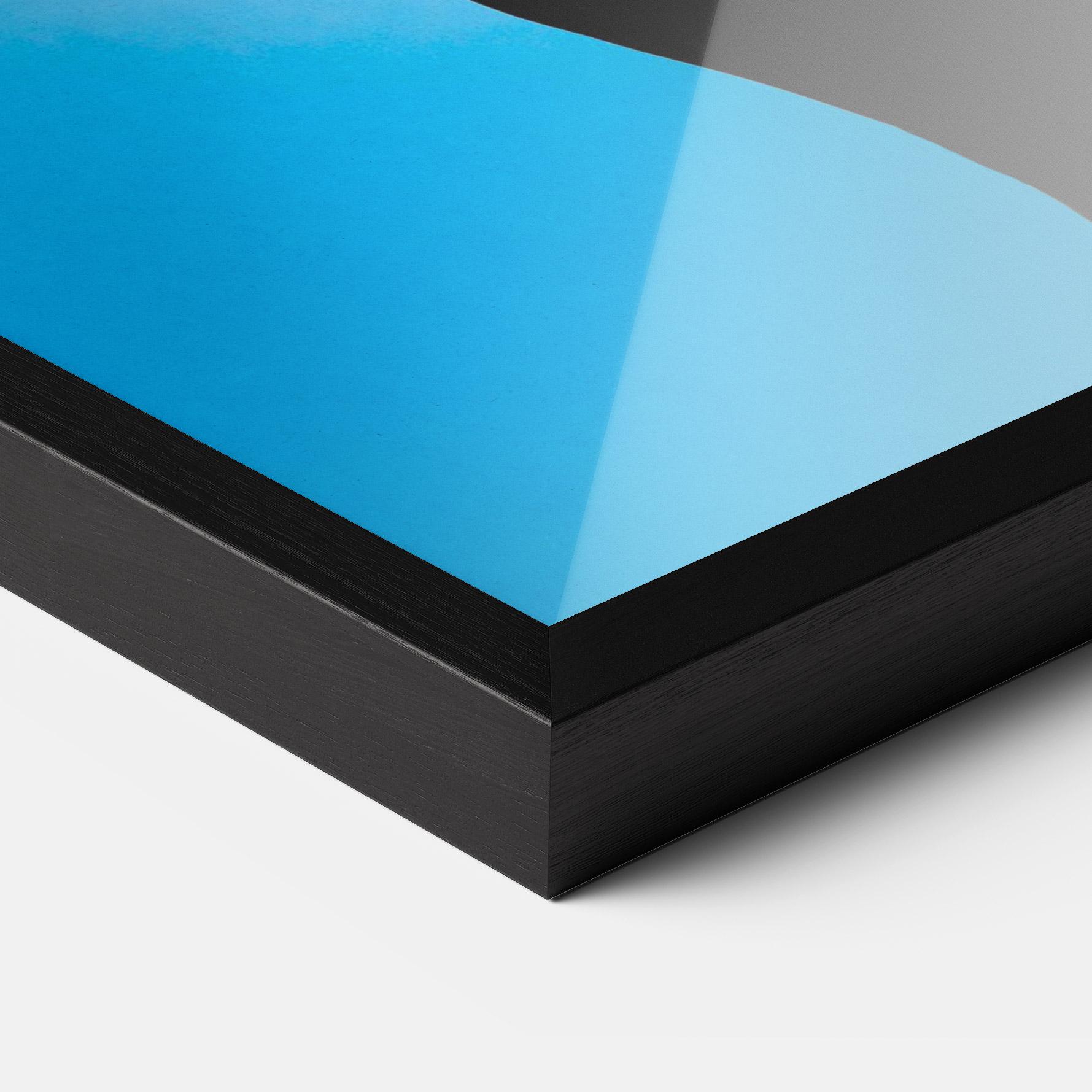 Poster Înrămat Blue Background mockup 3