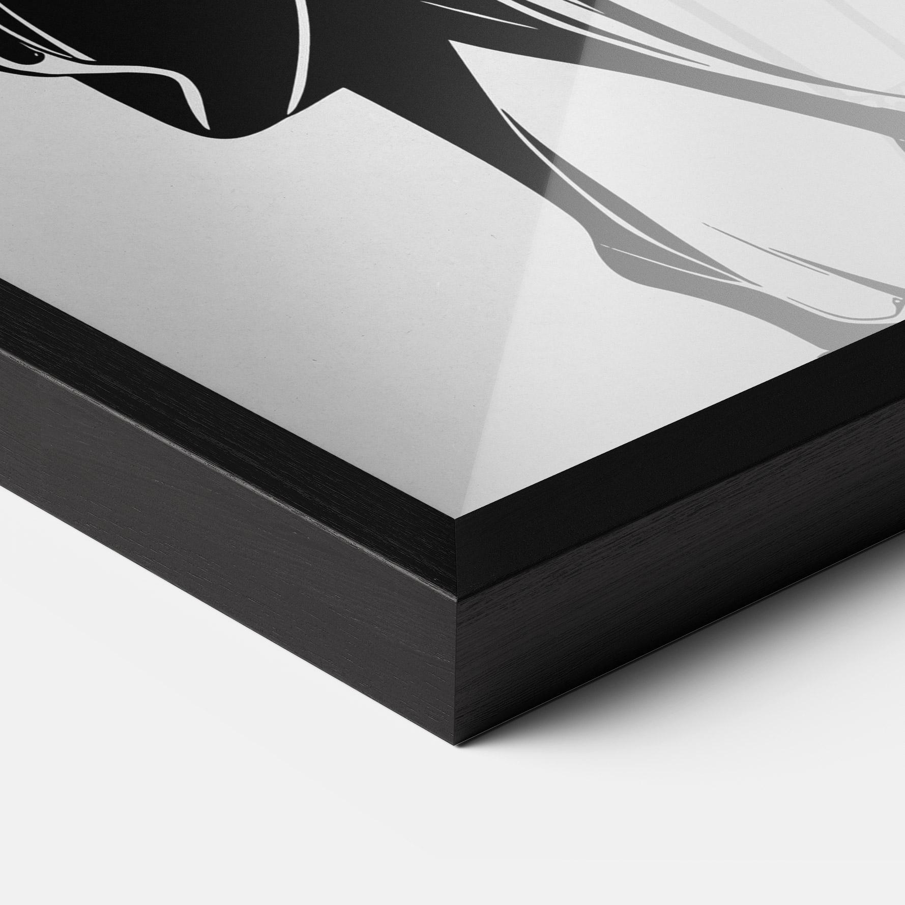 Poster Înrămat Lady Shilouette mockup 3