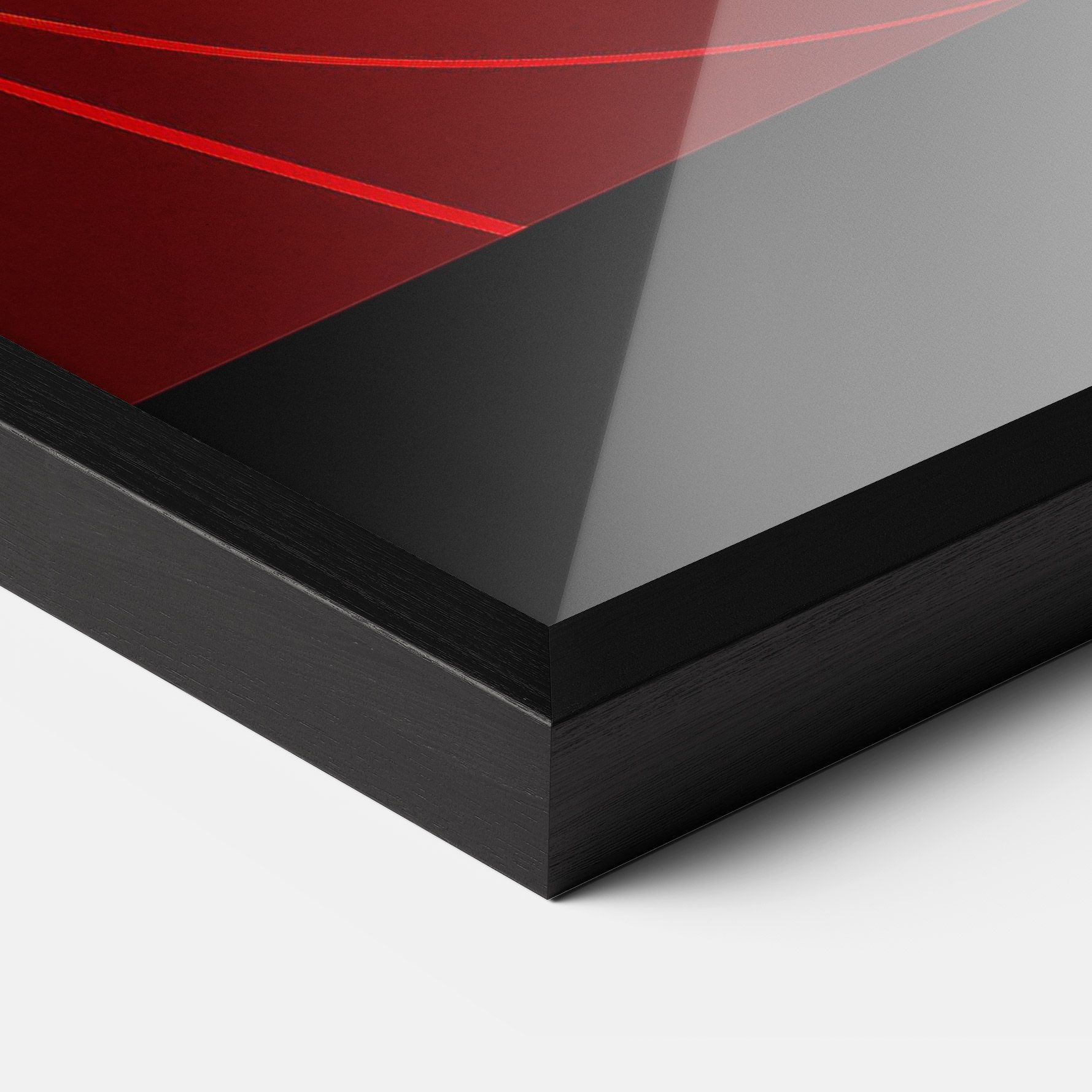 Red Background Girl mockup 3