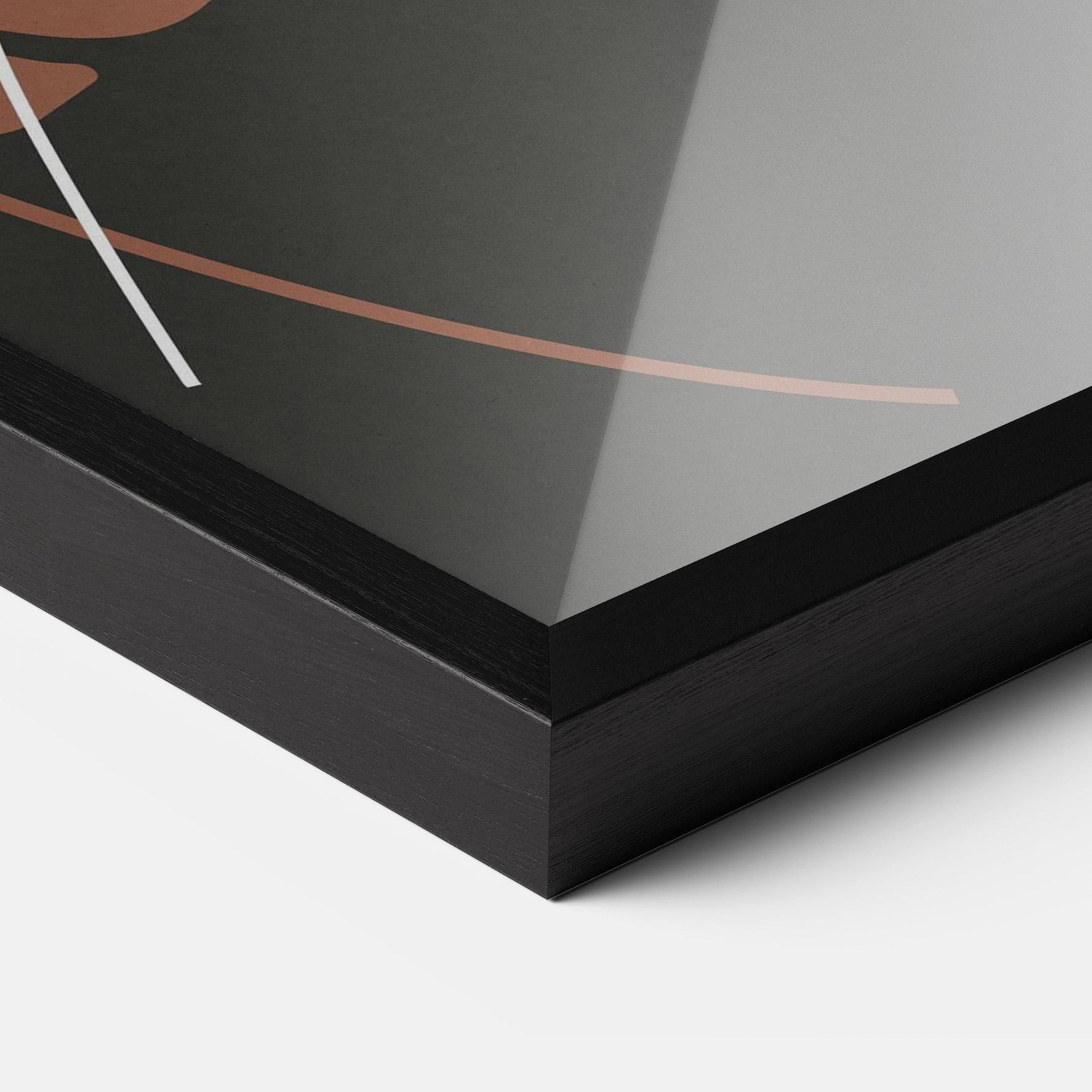 Poster Înrămat White Line Woman mockup 3