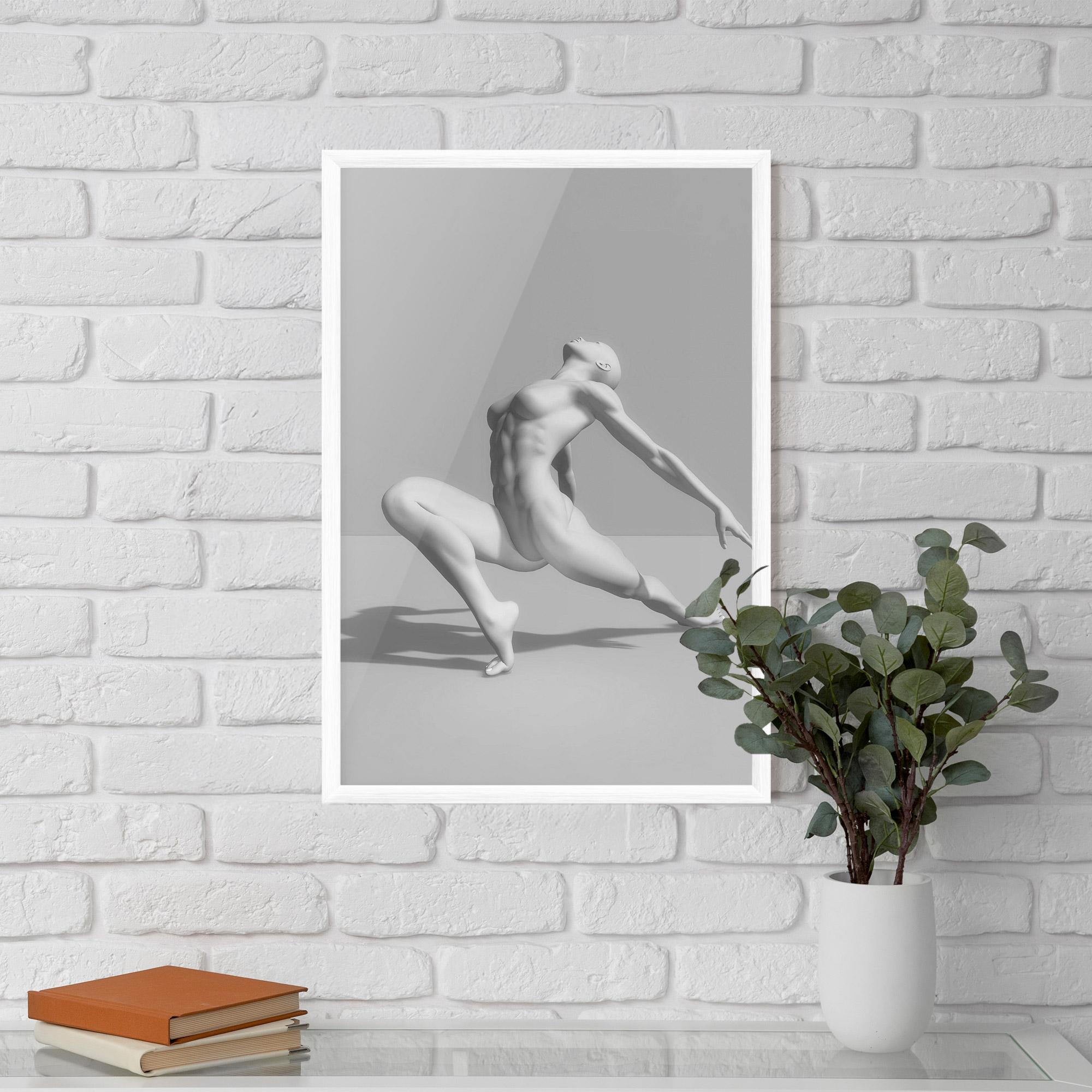 Poster Înrămat 3d Ballet Pose mockup 5