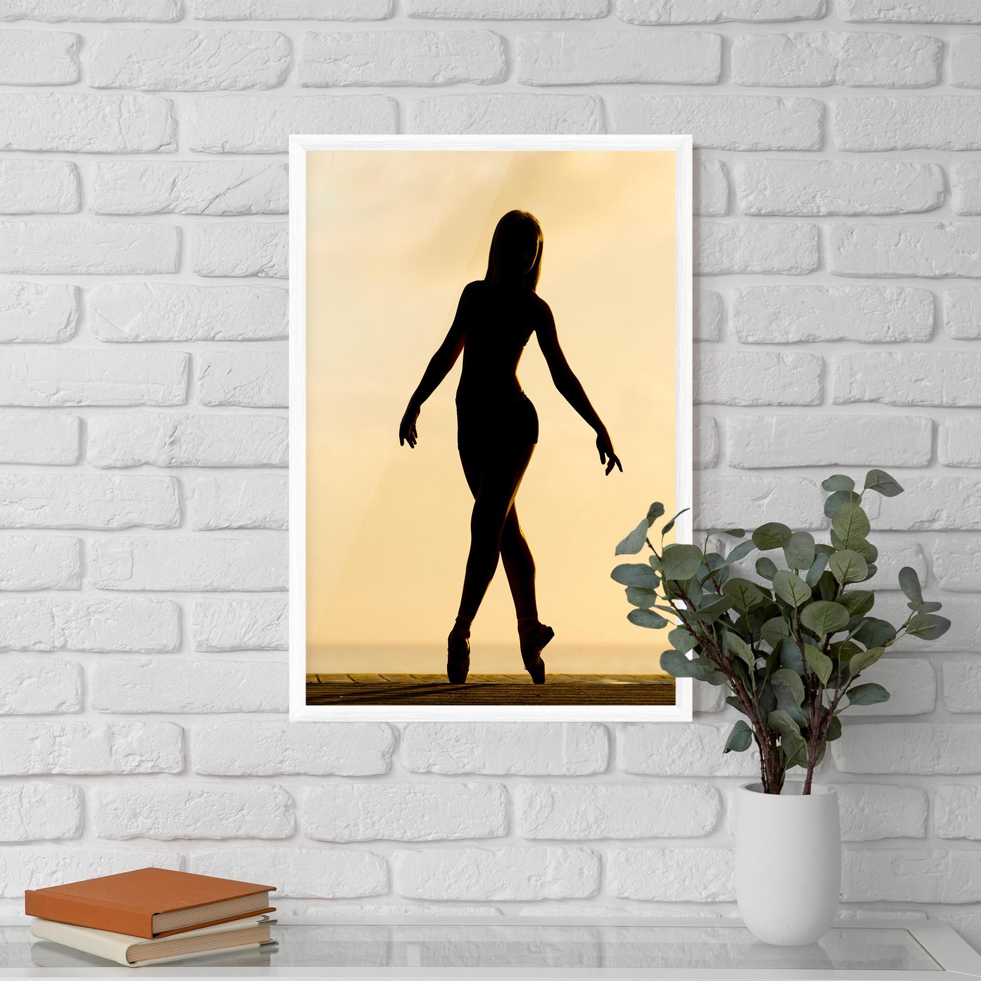 Poster Înrămat Ballet On Cream mockup 5