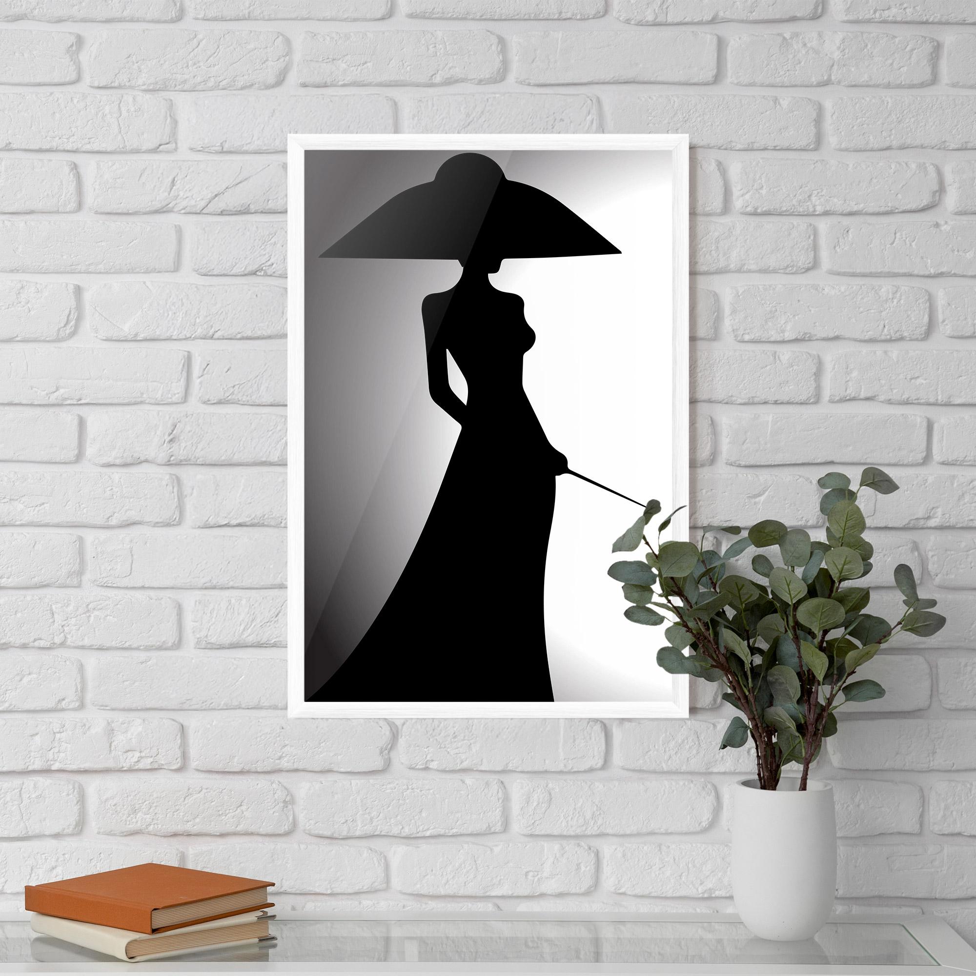 Poster Înrămat Big Hat Lady mockup 5