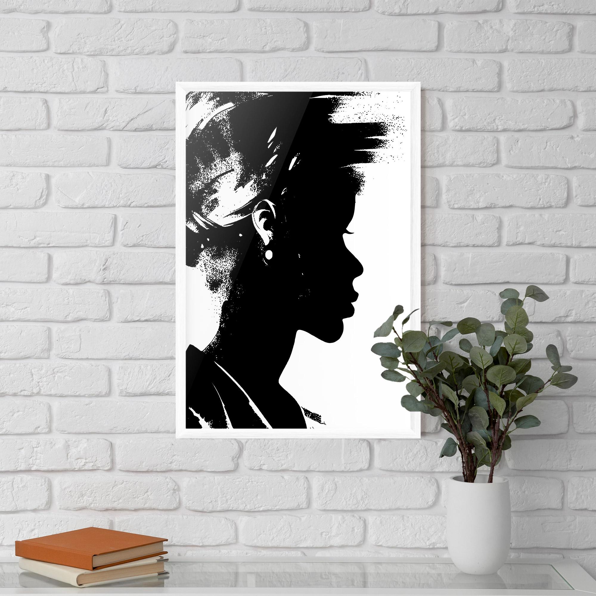 Poster Înrămat Black Silhouette mockup 5