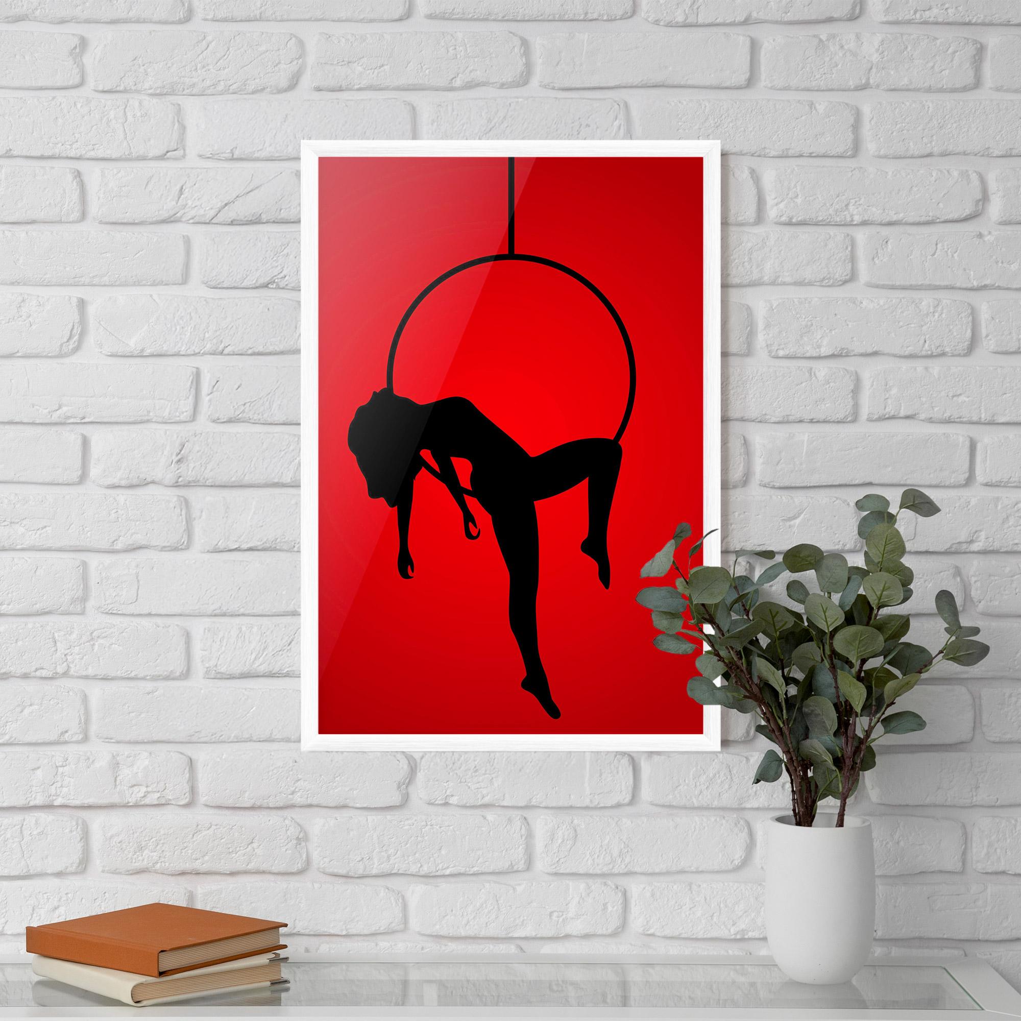 Poster Înrămat Dancer Shilouette mockup 5