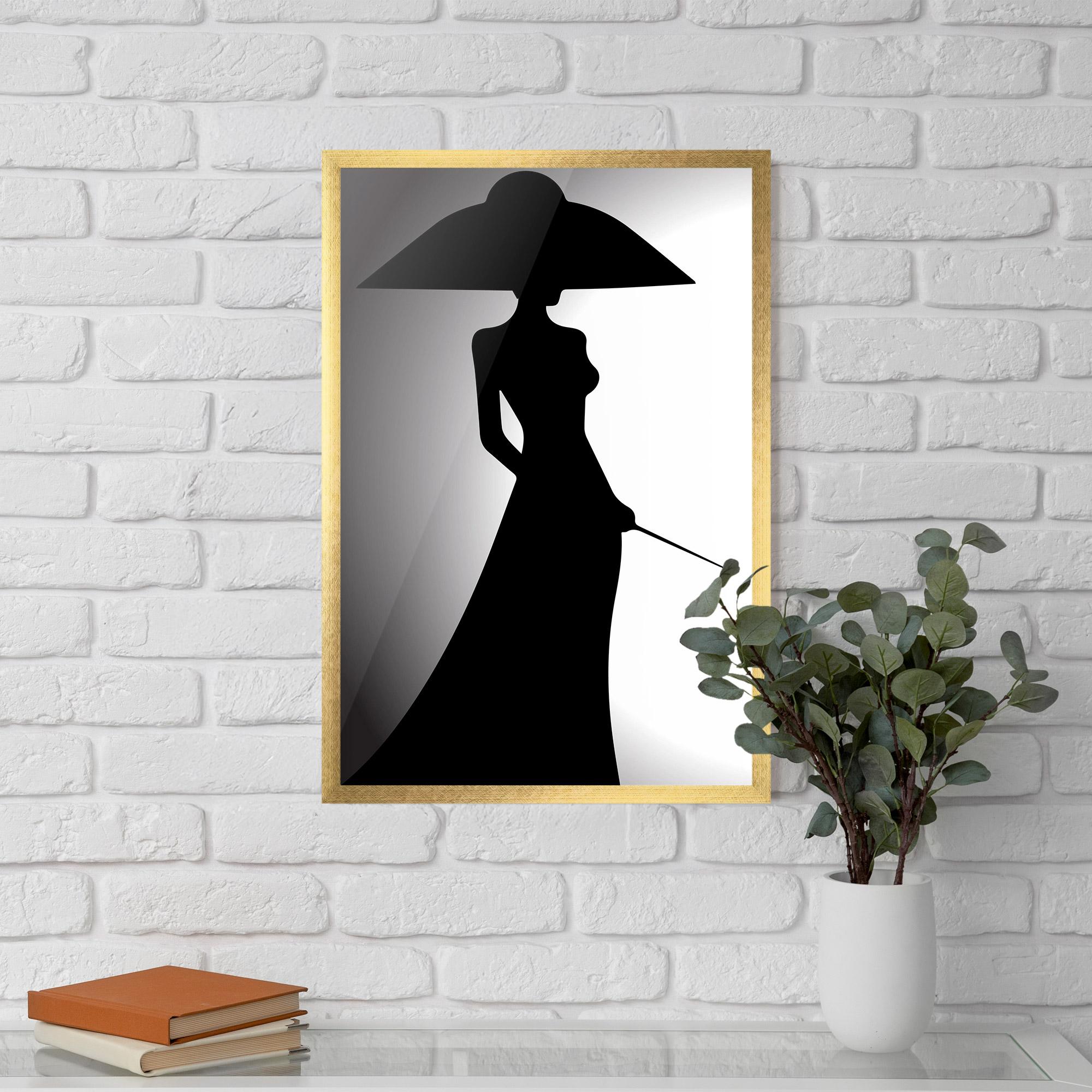 Poster Înrămat Big Hat Lady mockup 5