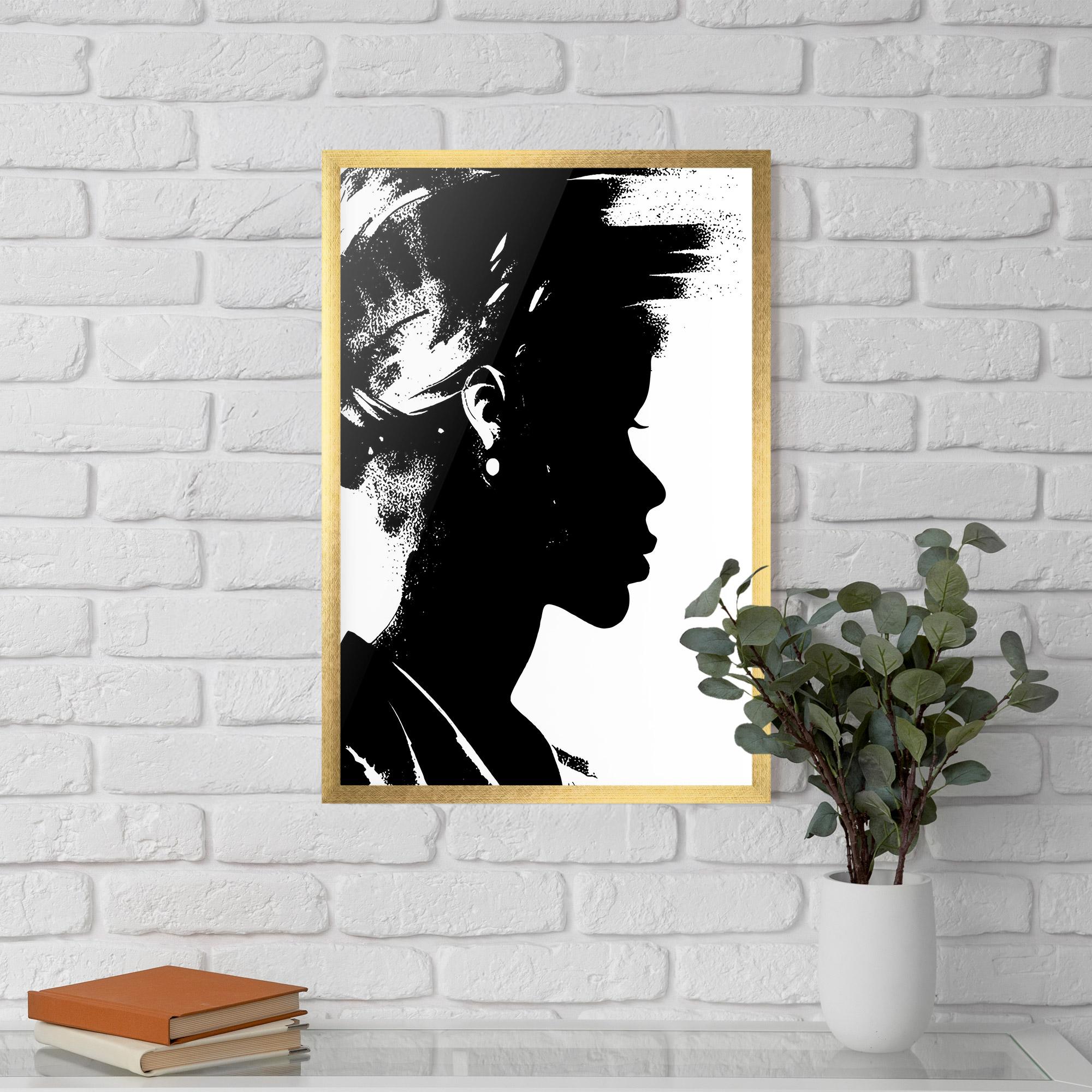 Poster Înrămat Black Silhouette mockup 5