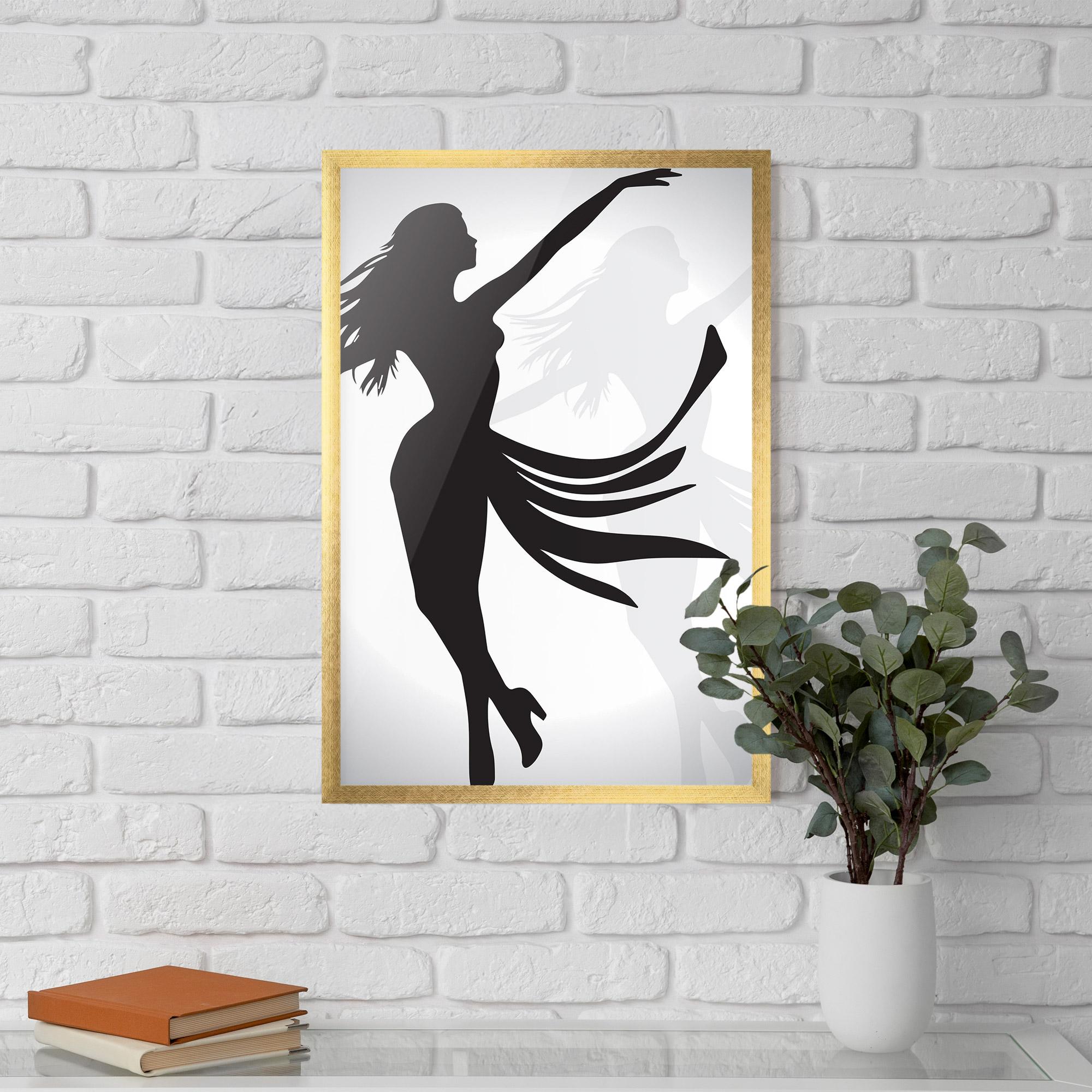 Poster Înrămat Dance Shilouette mockup 5