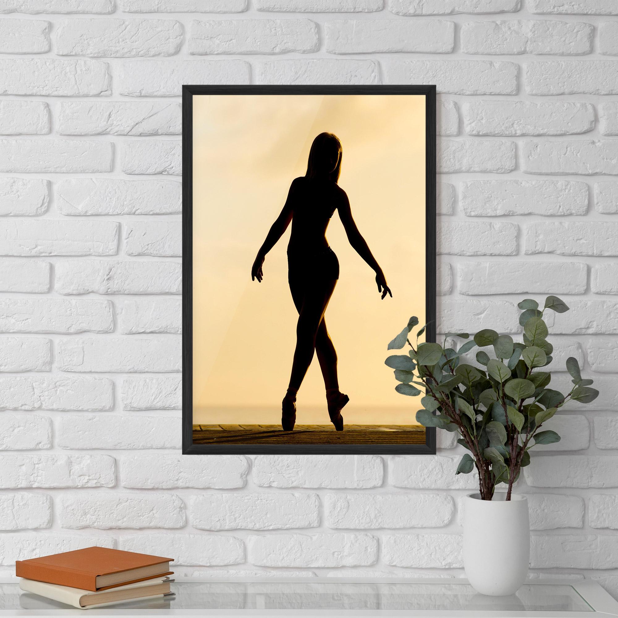 Poster Înrămat Ballet On Cream mockup 5