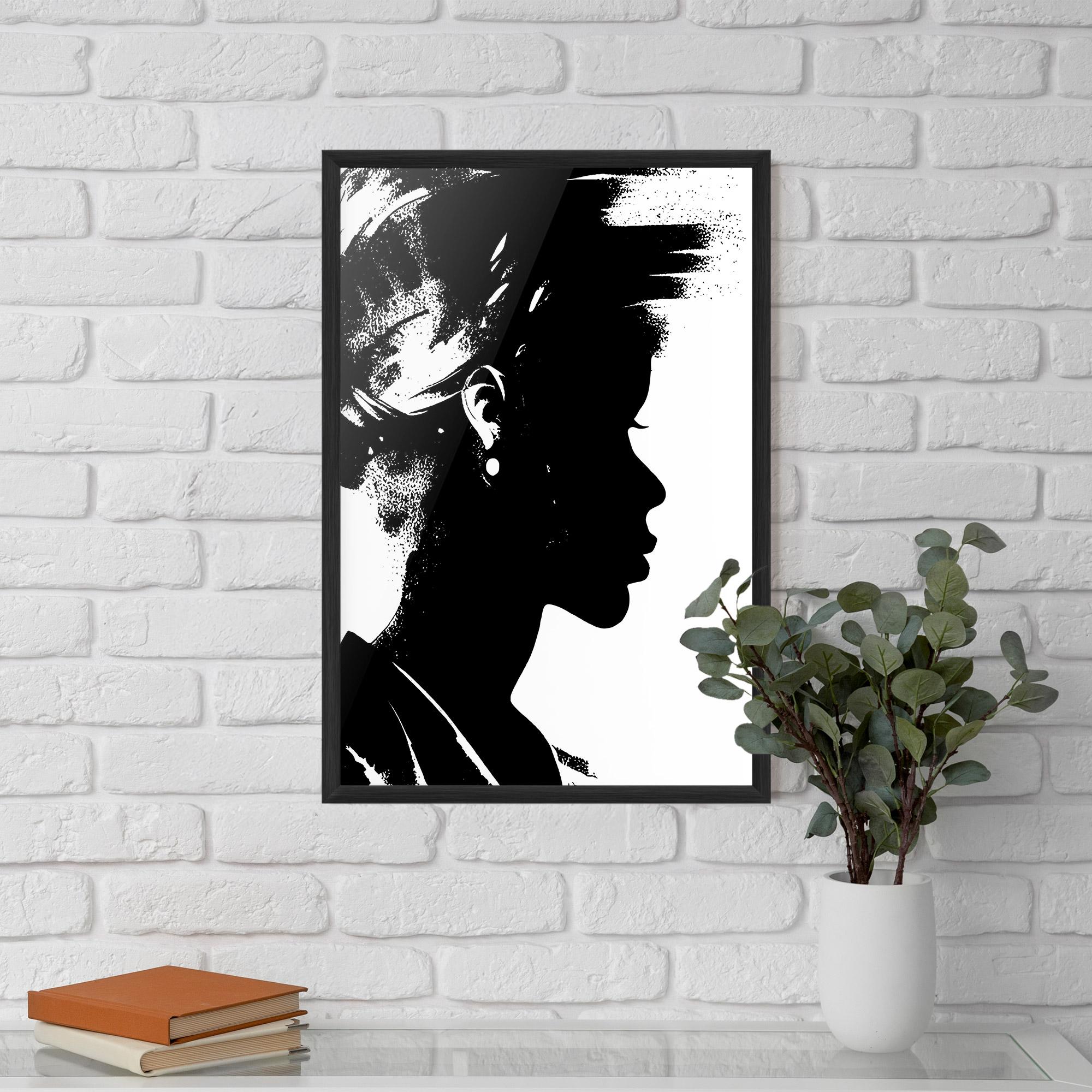 Poster Înrămat Black Silhouette mockup 5
