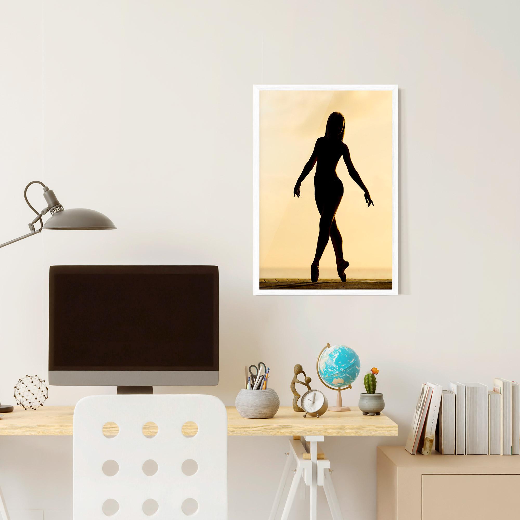 Poster Înrămat Ballet On Cream mockup 6