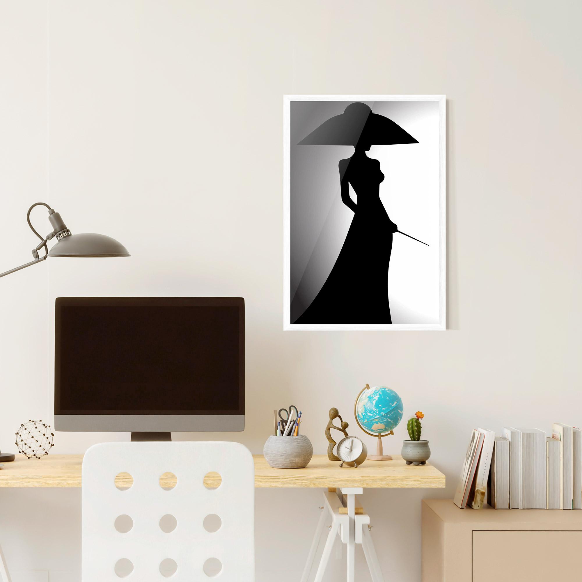 Poster Înrămat Big Hat Lady mockup 6