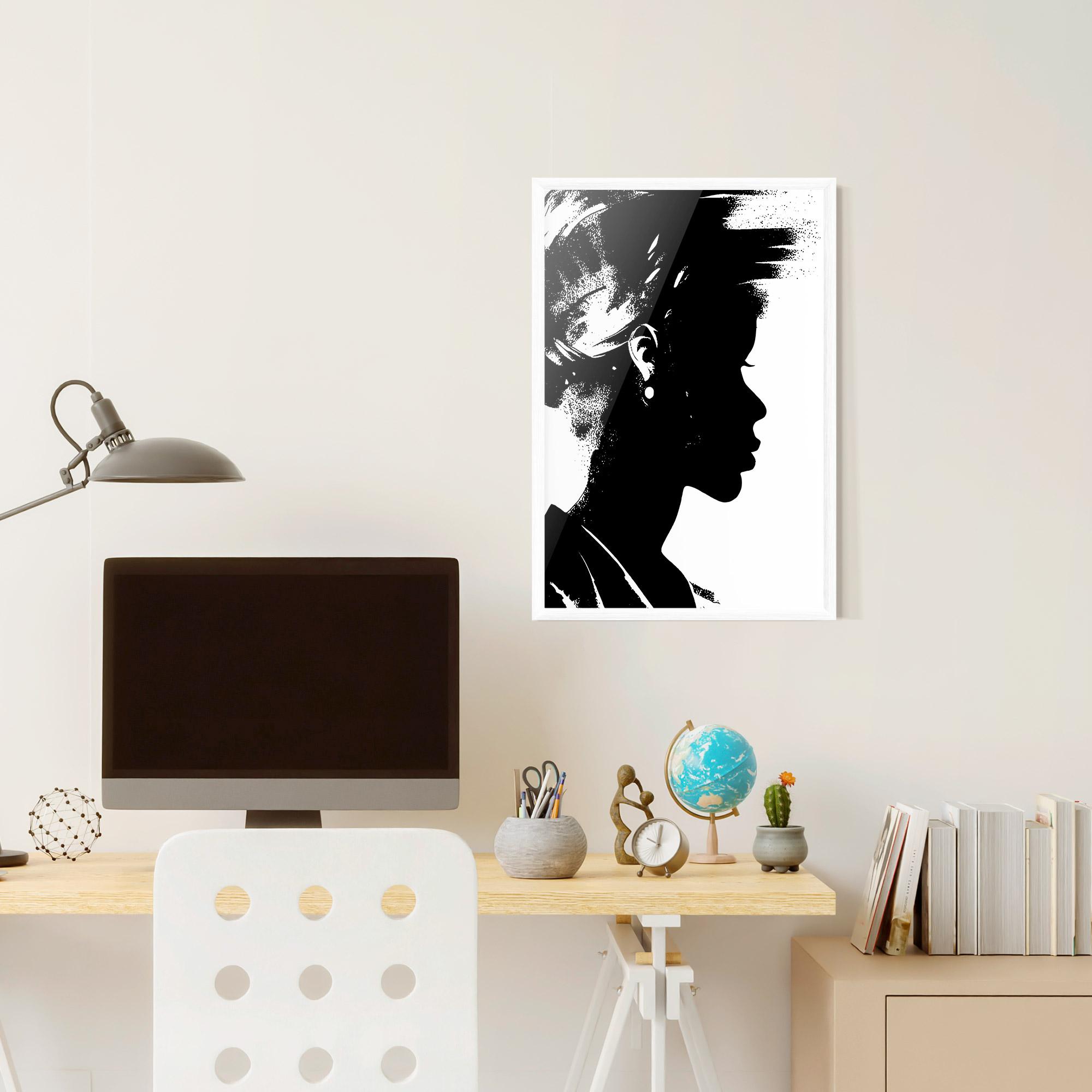 Poster Înrămat Black Silhouette mockup 6