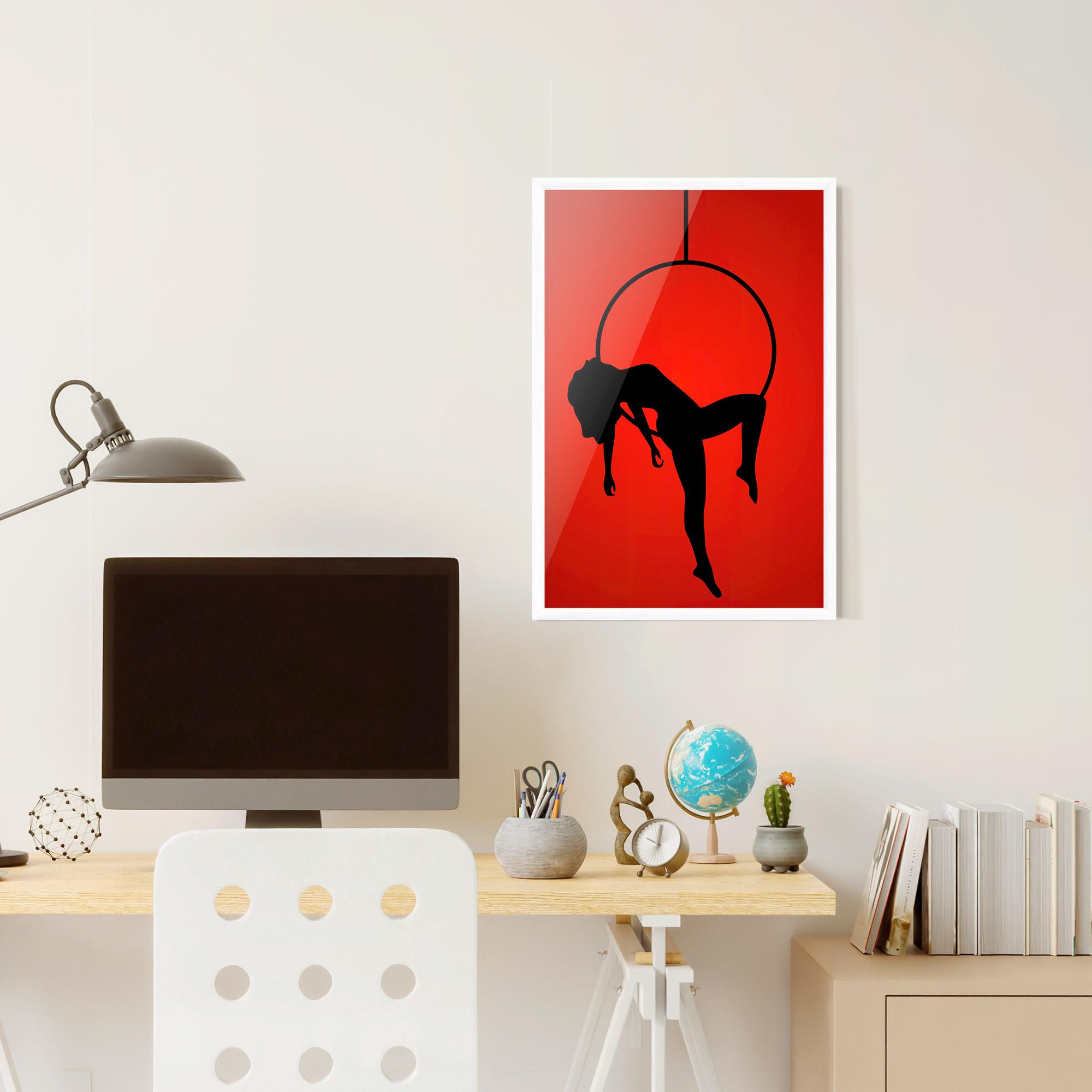 Poster Înrămat Dancer Shilouette mockup 6