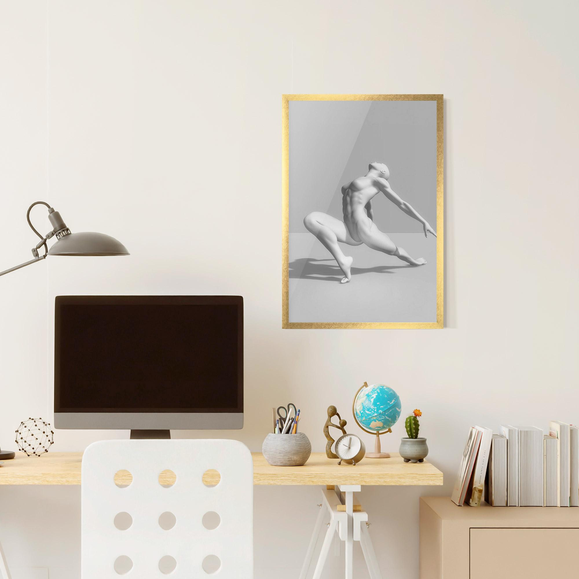 Poster Înrămat 3d Ballet Pose mockup 6