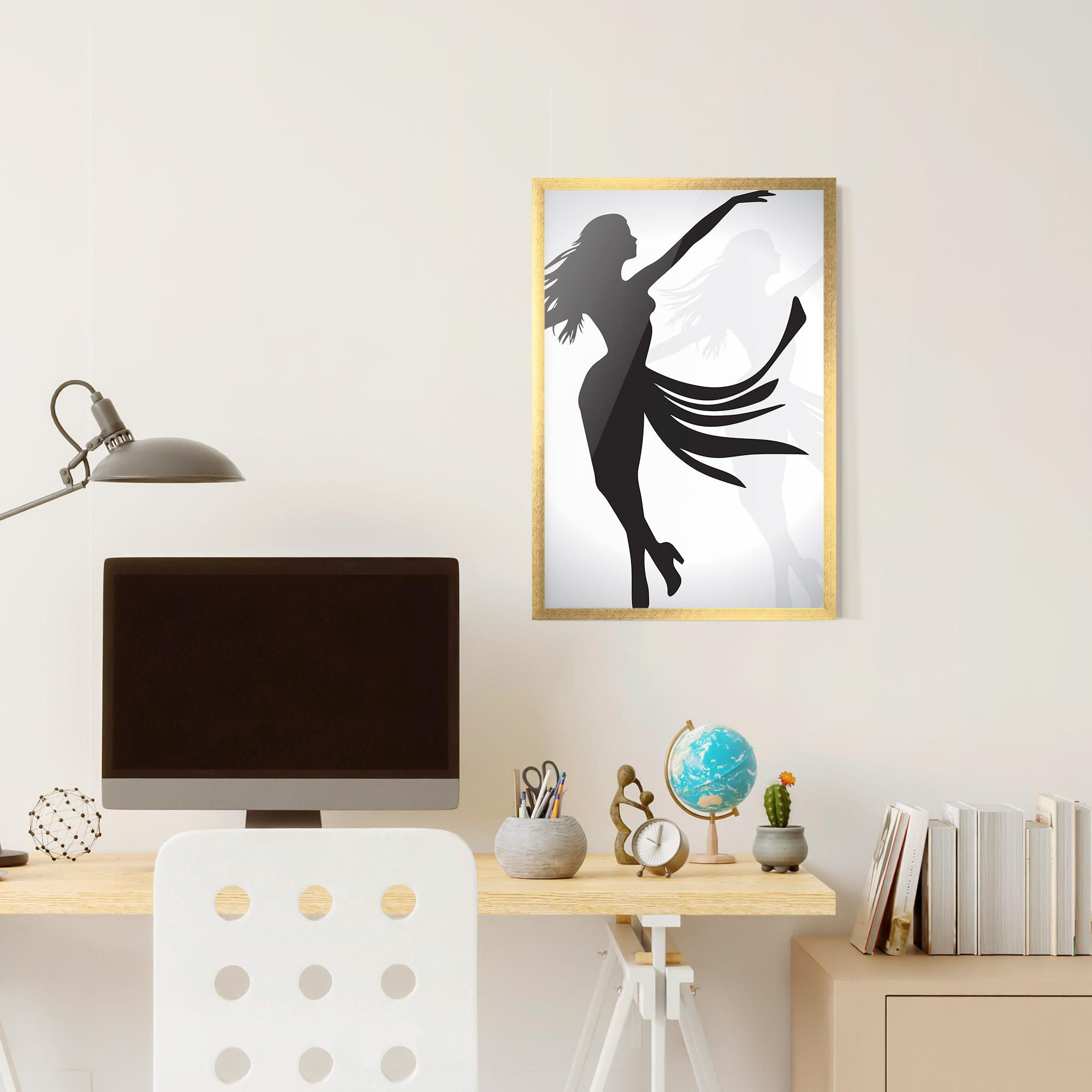 Poster Înrămat Dance Shilouette mockup 6