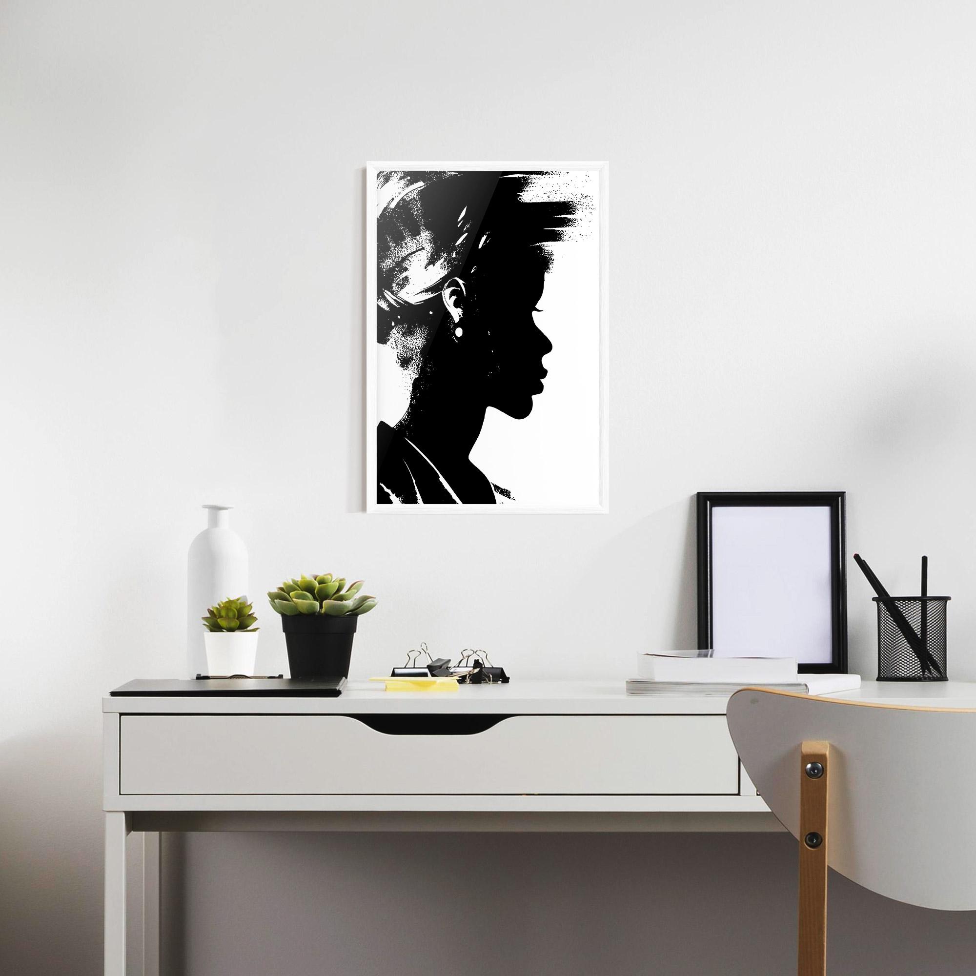 Poster Înrămat Black Silhouette mockup 7