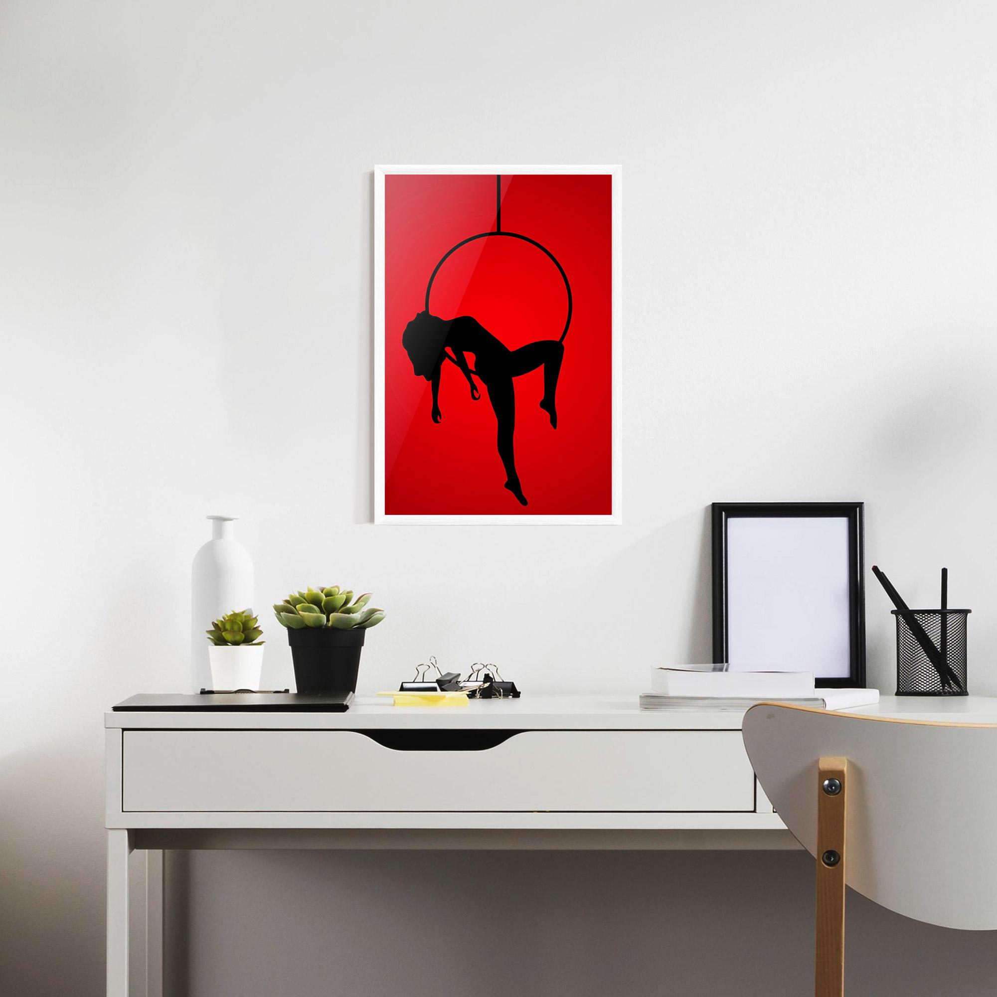 Poster Înrămat Dancer Shilouette mockup 7