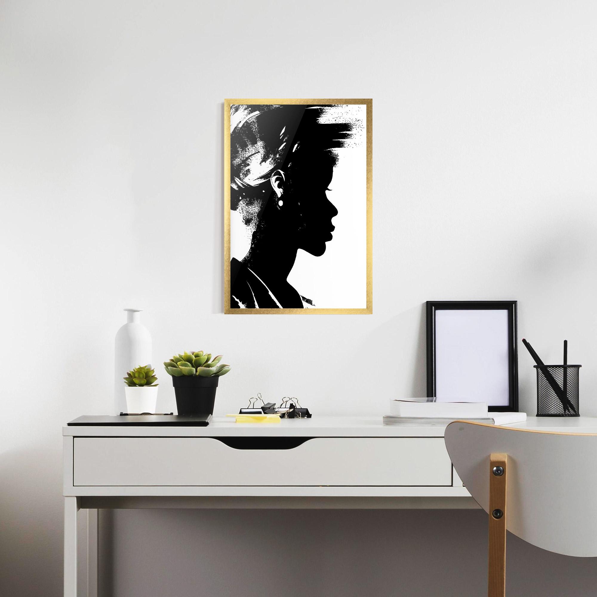 Poster Înrămat Black Silhouette mockup 7
