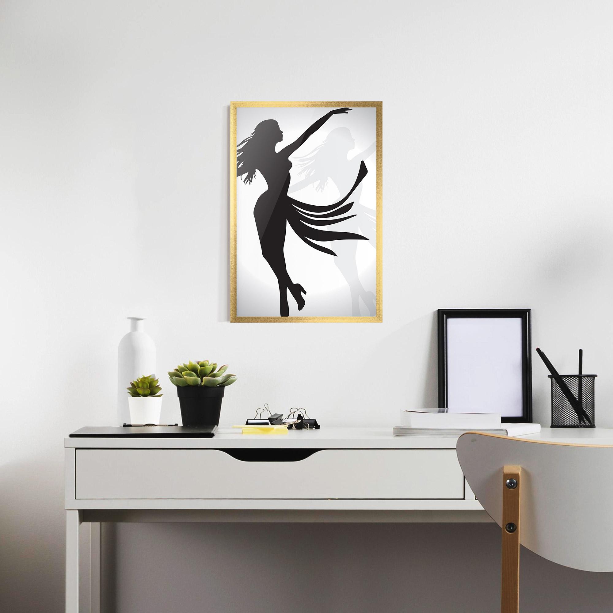 Poster Înrămat Dance Shilouette mockup 7