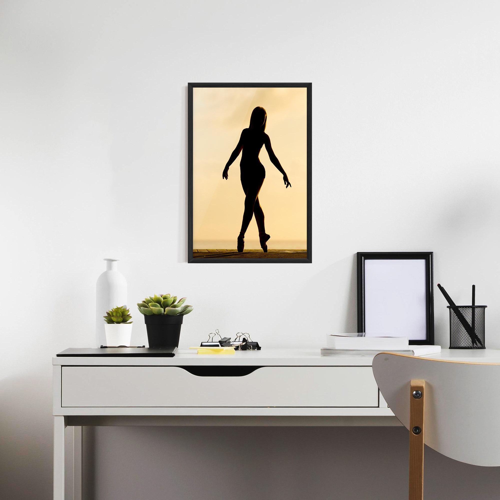 Poster Înrămat Ballet On Cream mockup 7