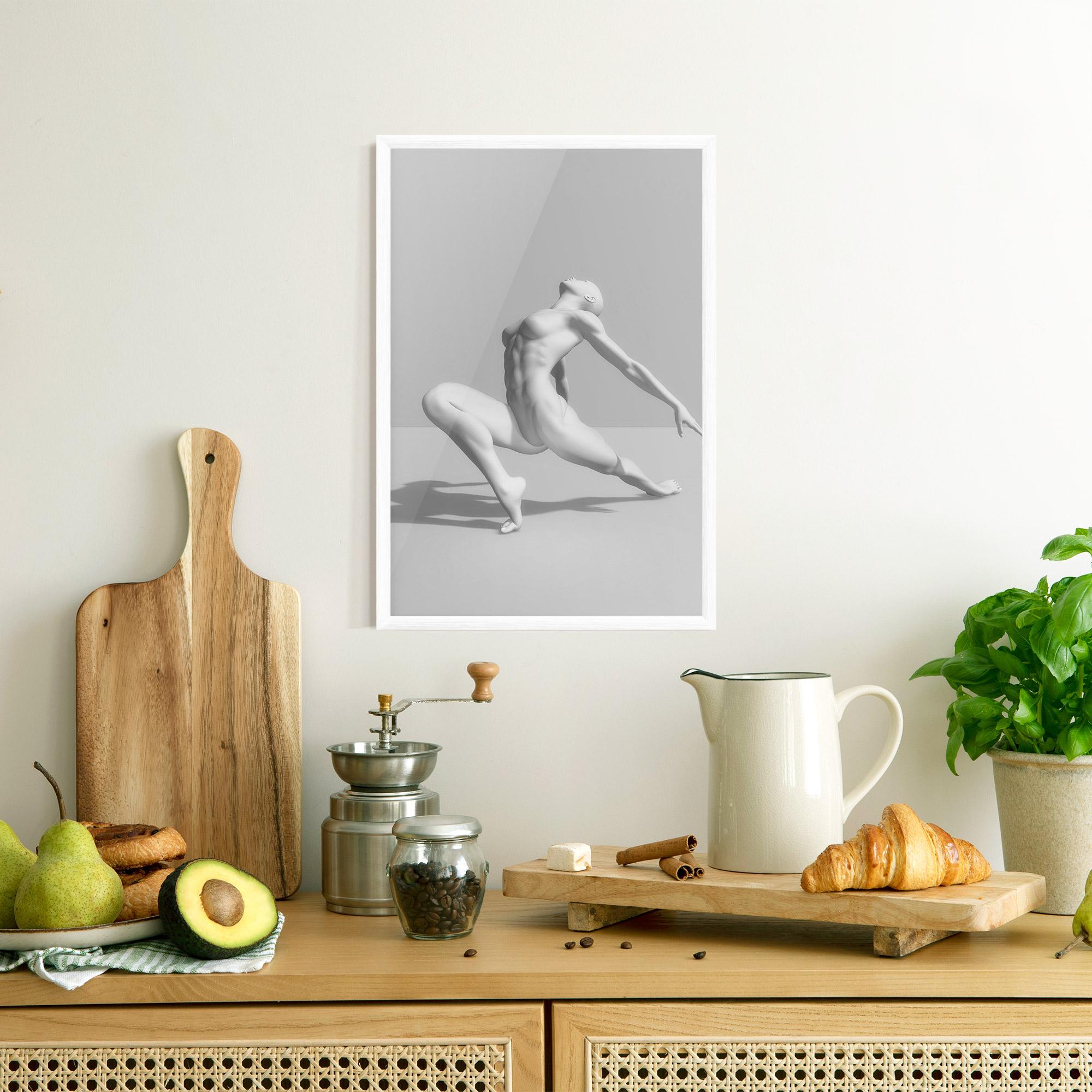 Poster Înrămat 3d Ballet Pose mockup 8