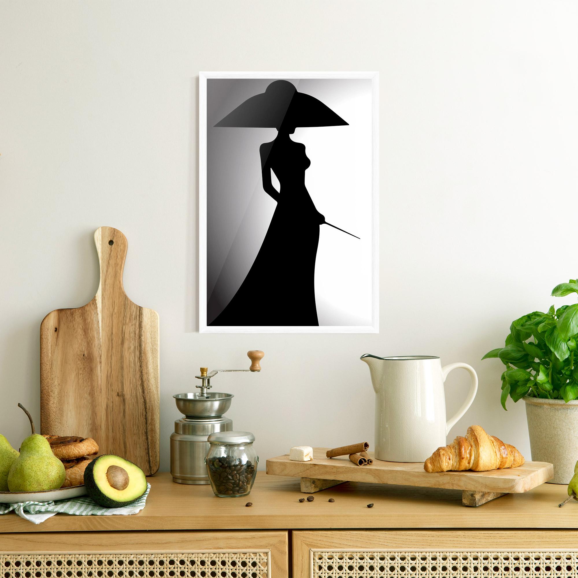 Poster Înrămat Big Hat Lady mockup 8