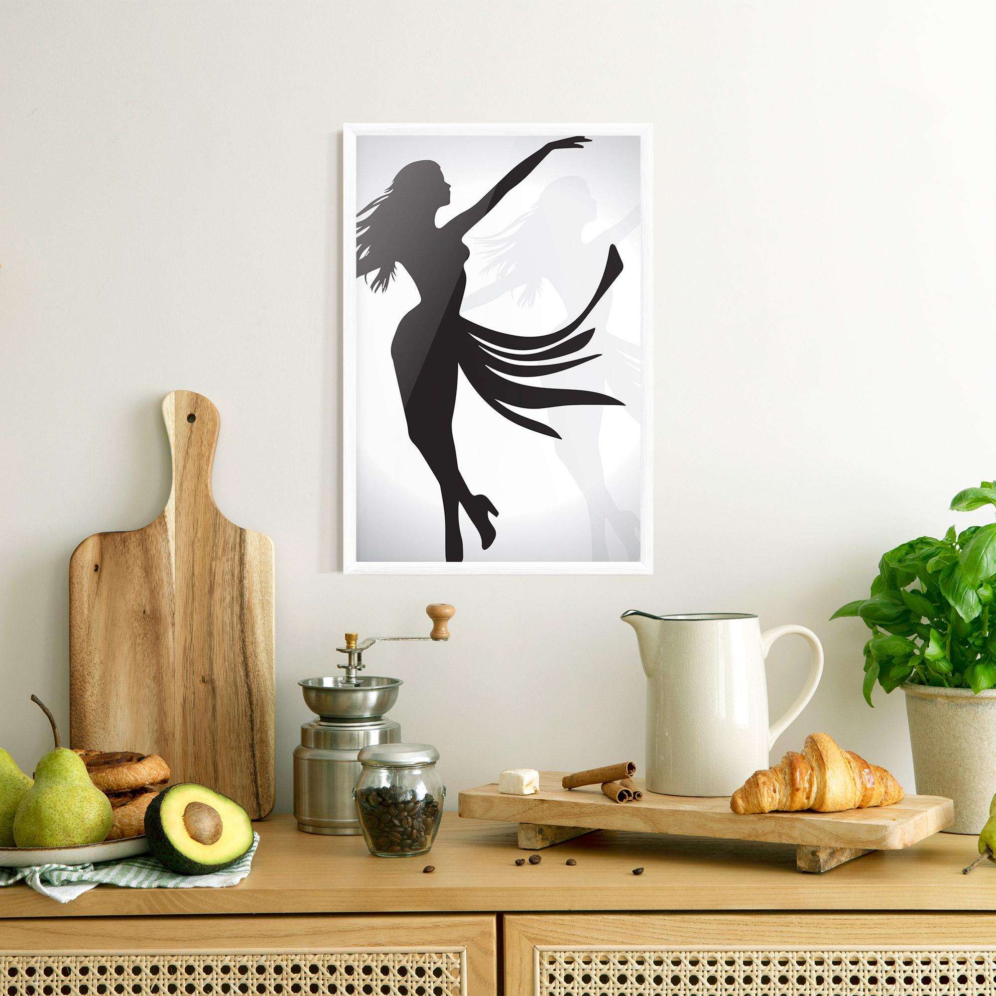 Poster Înrămat Dance Shilouette mockup 8