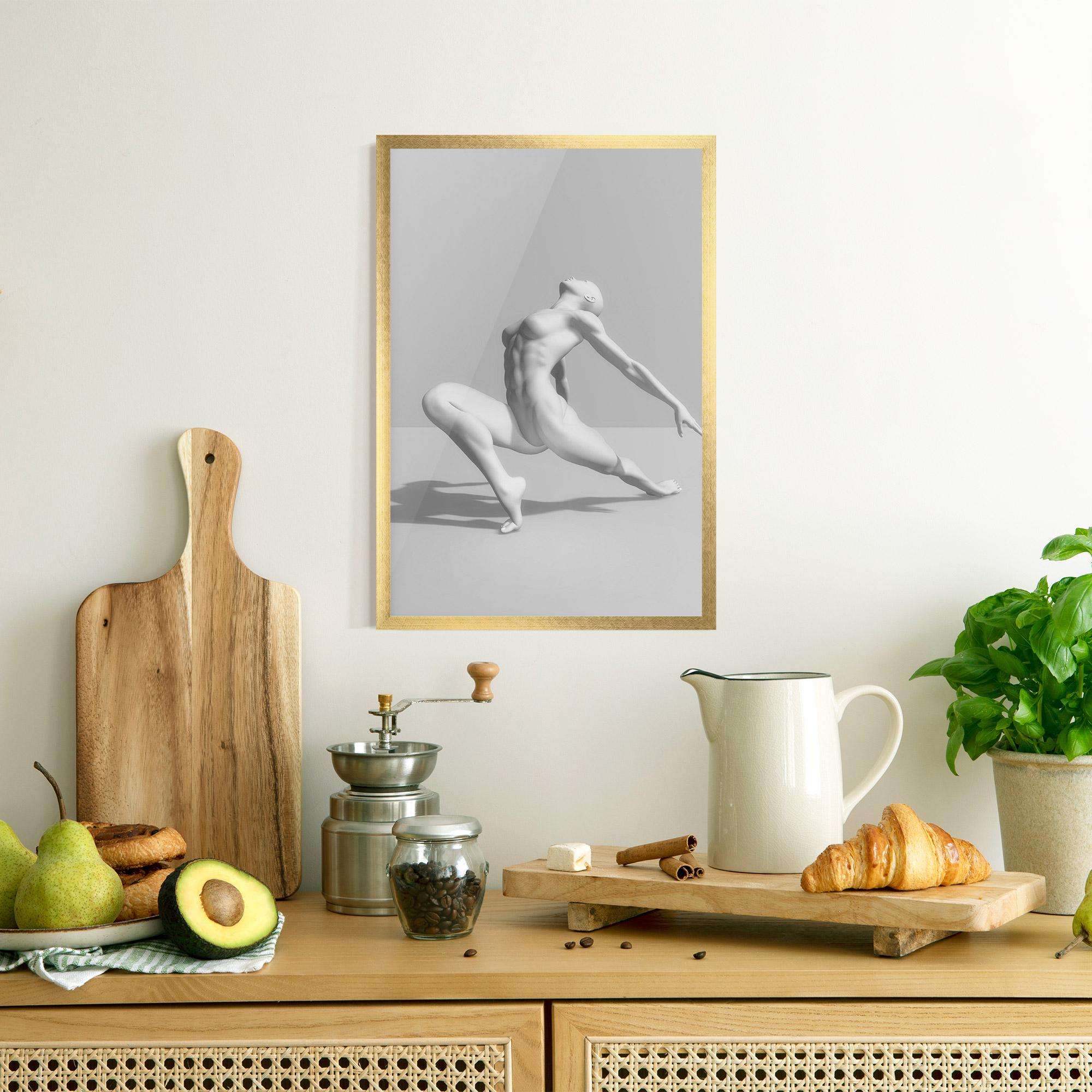 Poster Înrămat 3d Ballet Pose mockup 8