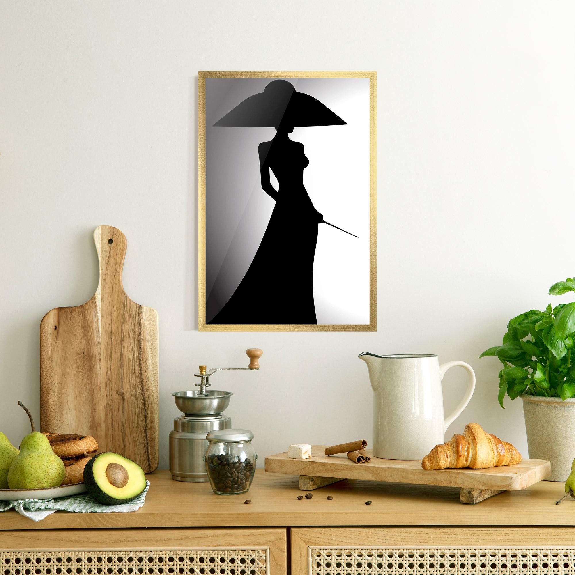 Poster Înrămat Big Hat Lady mockup 8