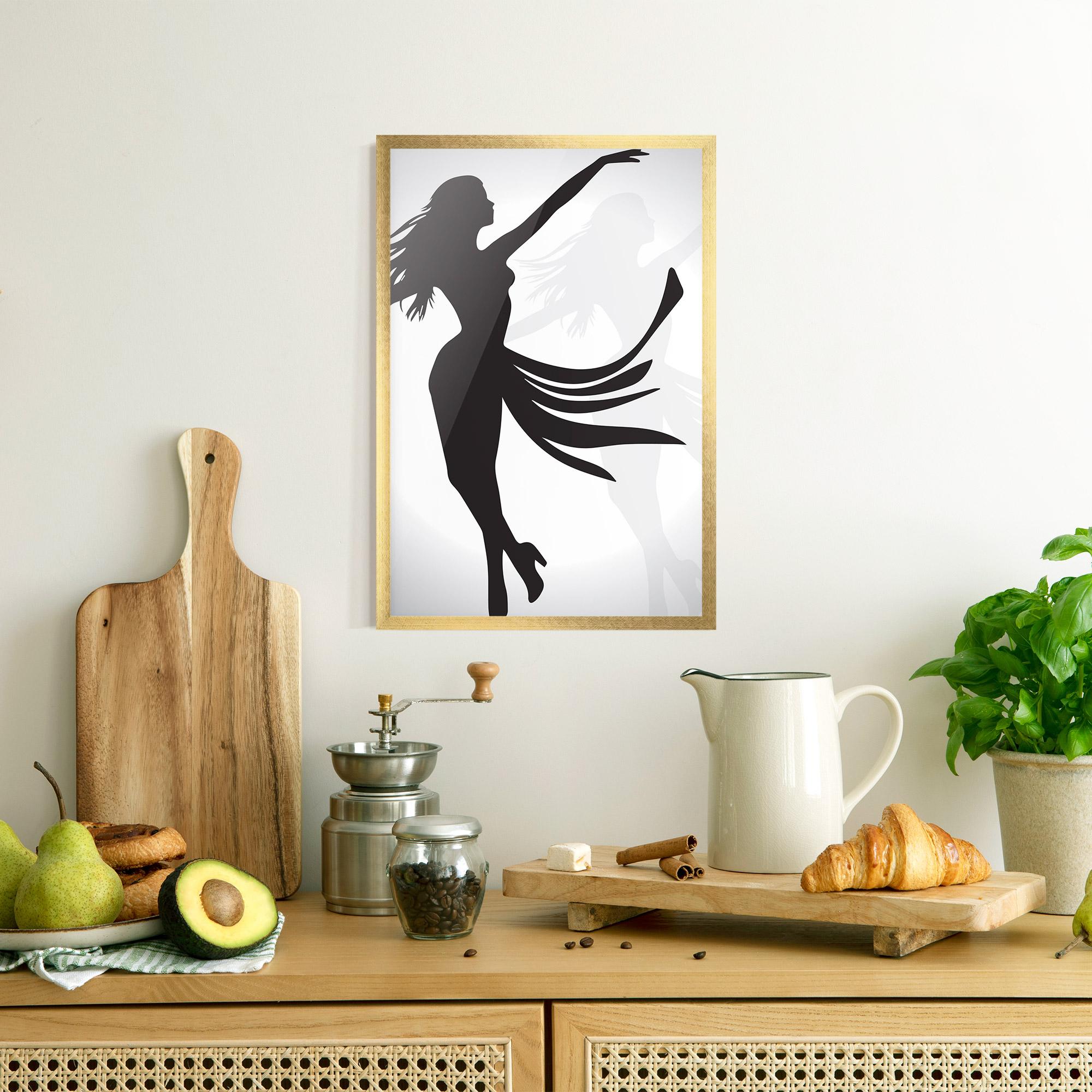 Poster Înrămat Dance Shilouette mockup 8