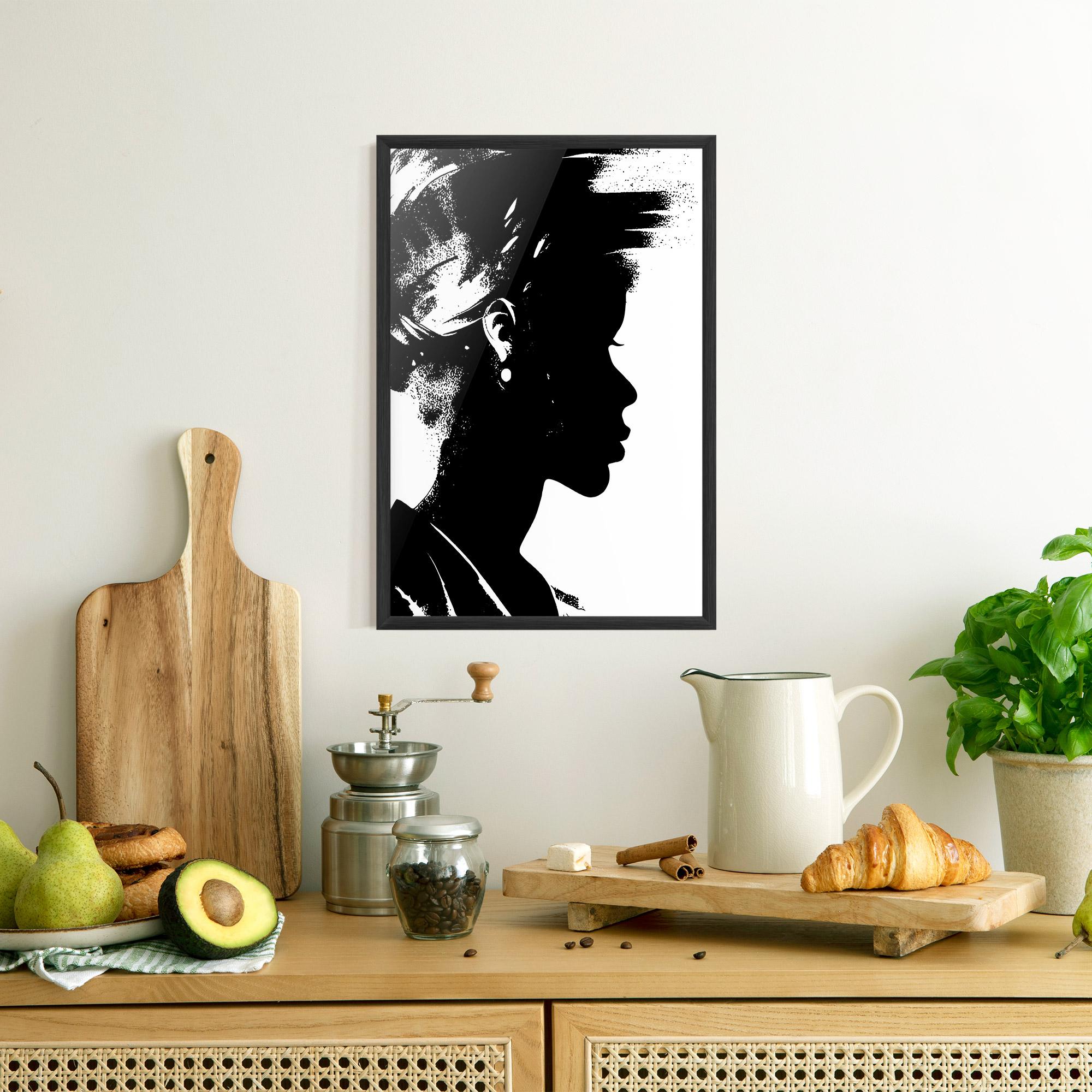 Poster Înrămat Black Silhouette mockup 8