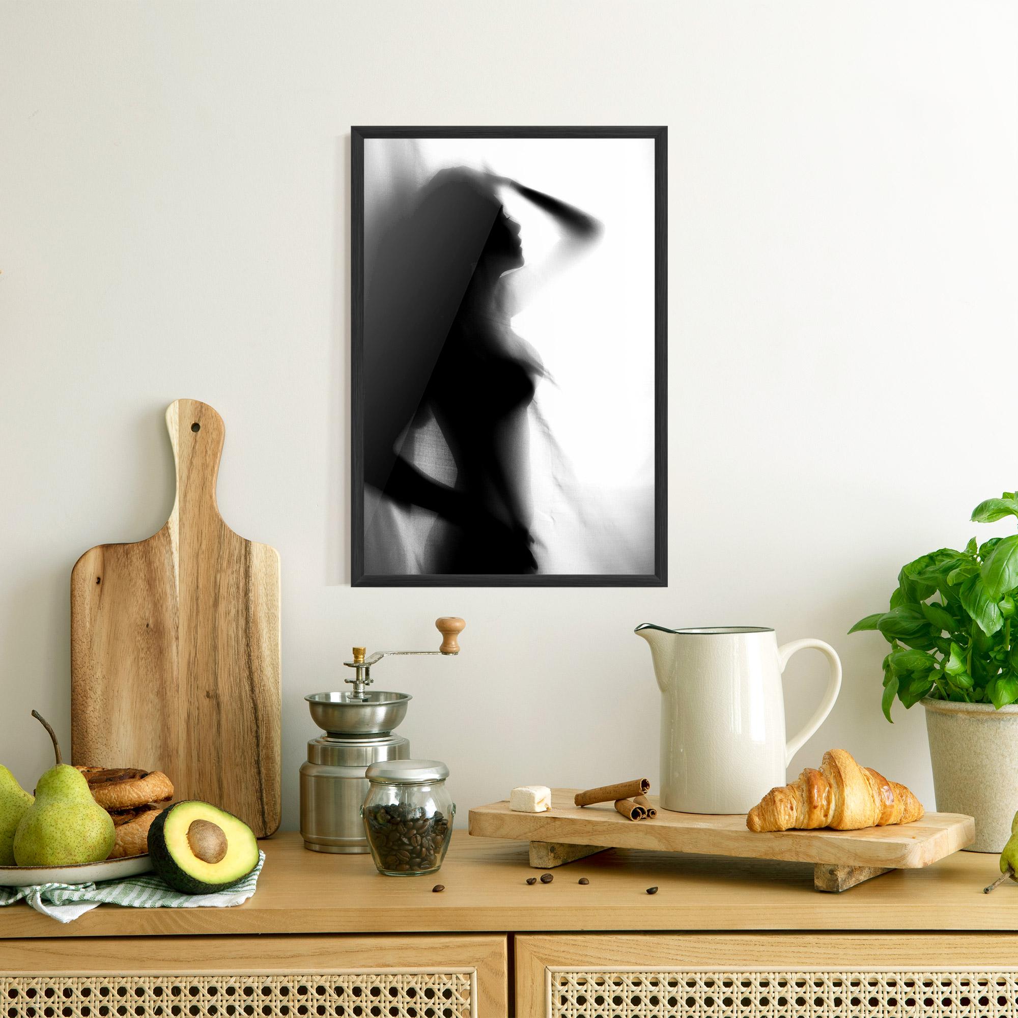 Poster Înrămat Blurred Girl mockup 8