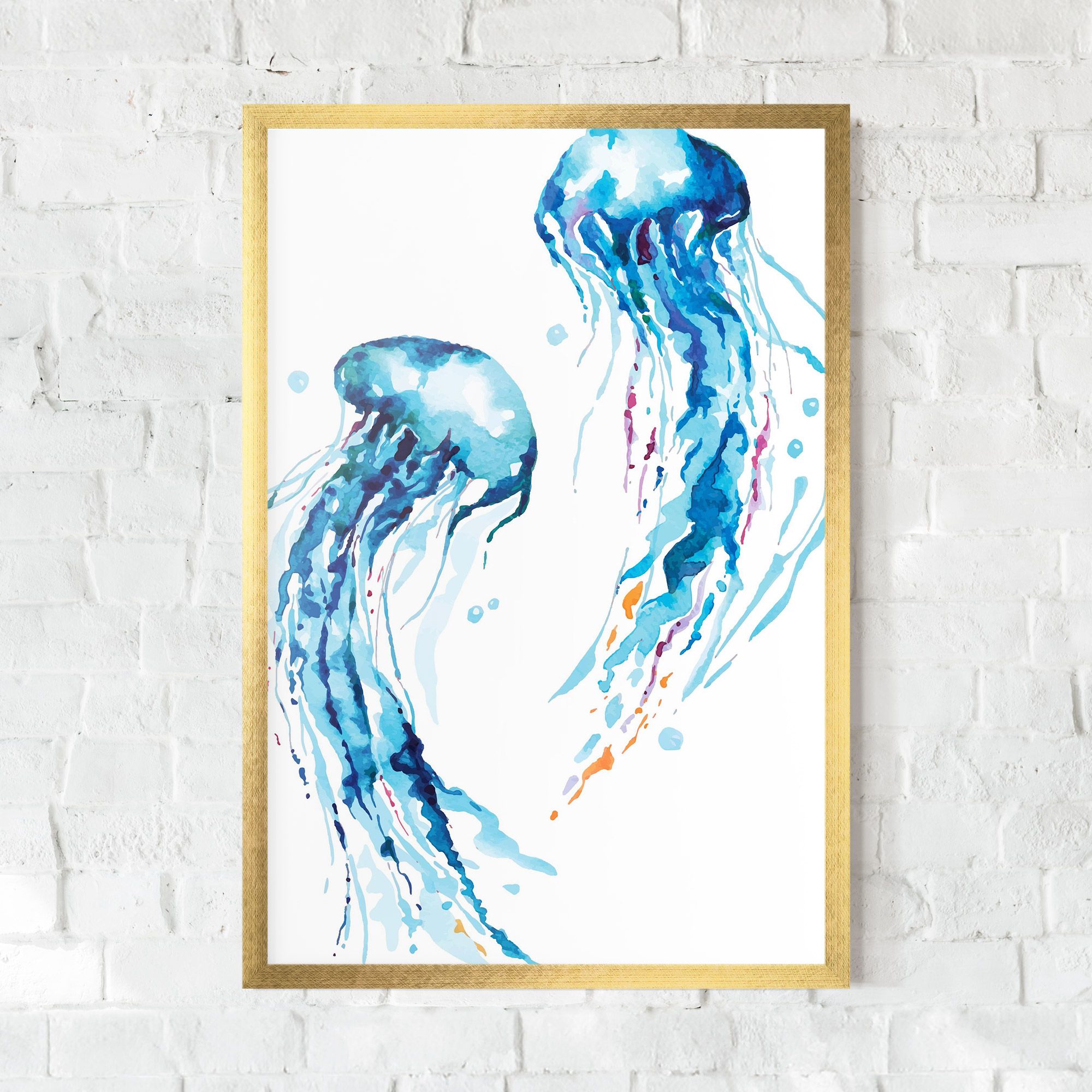 Jellyfish Watercolor mockup 0