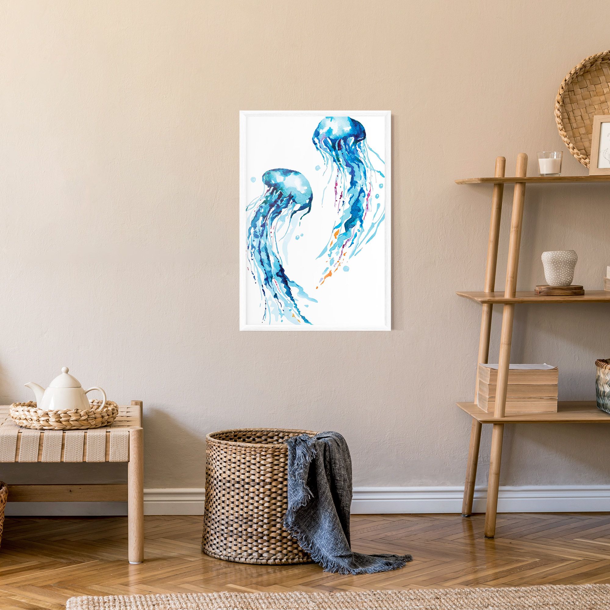 Jellyfish Watercolor mockup 9