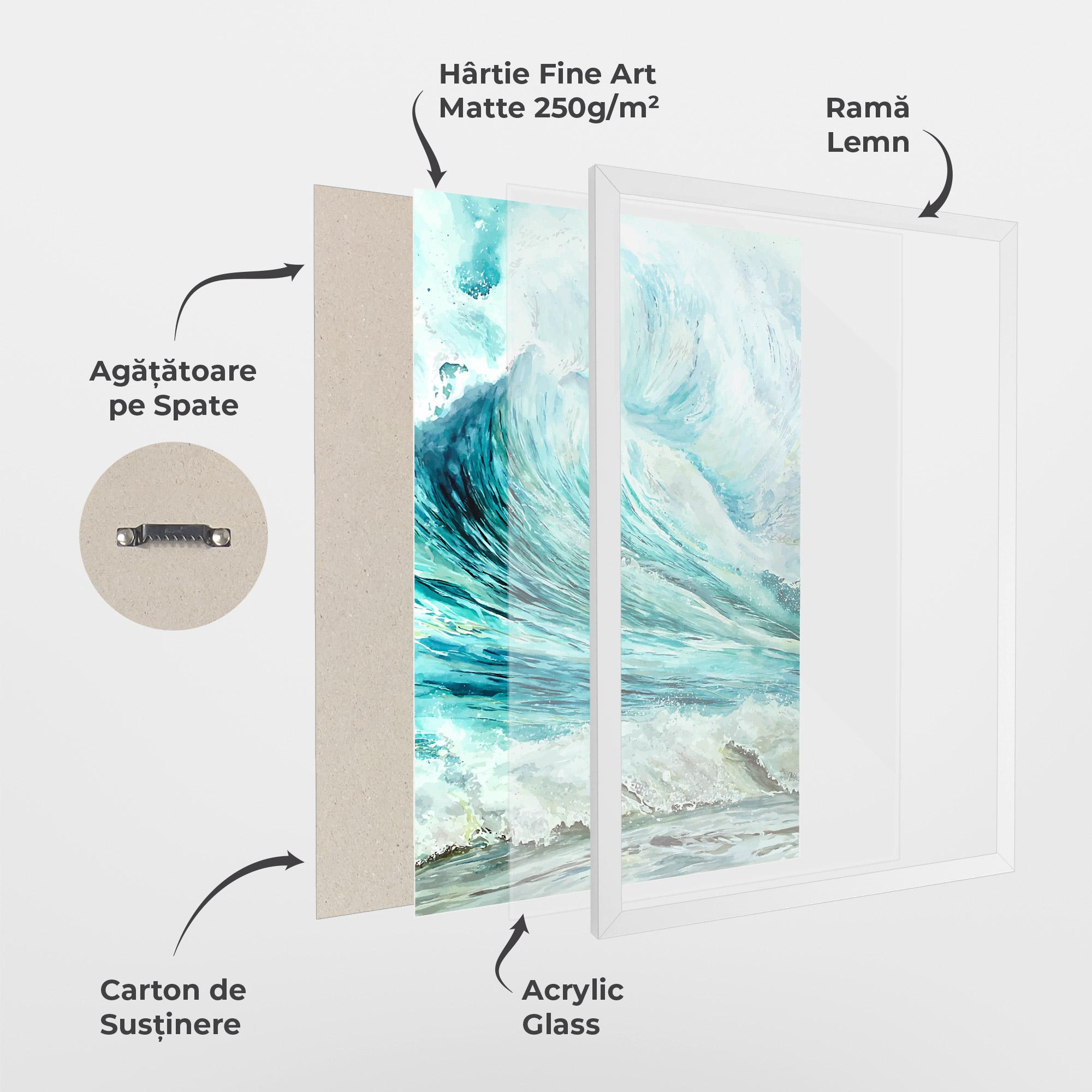 Poster Înrămat Sea Watercolor mockup 1