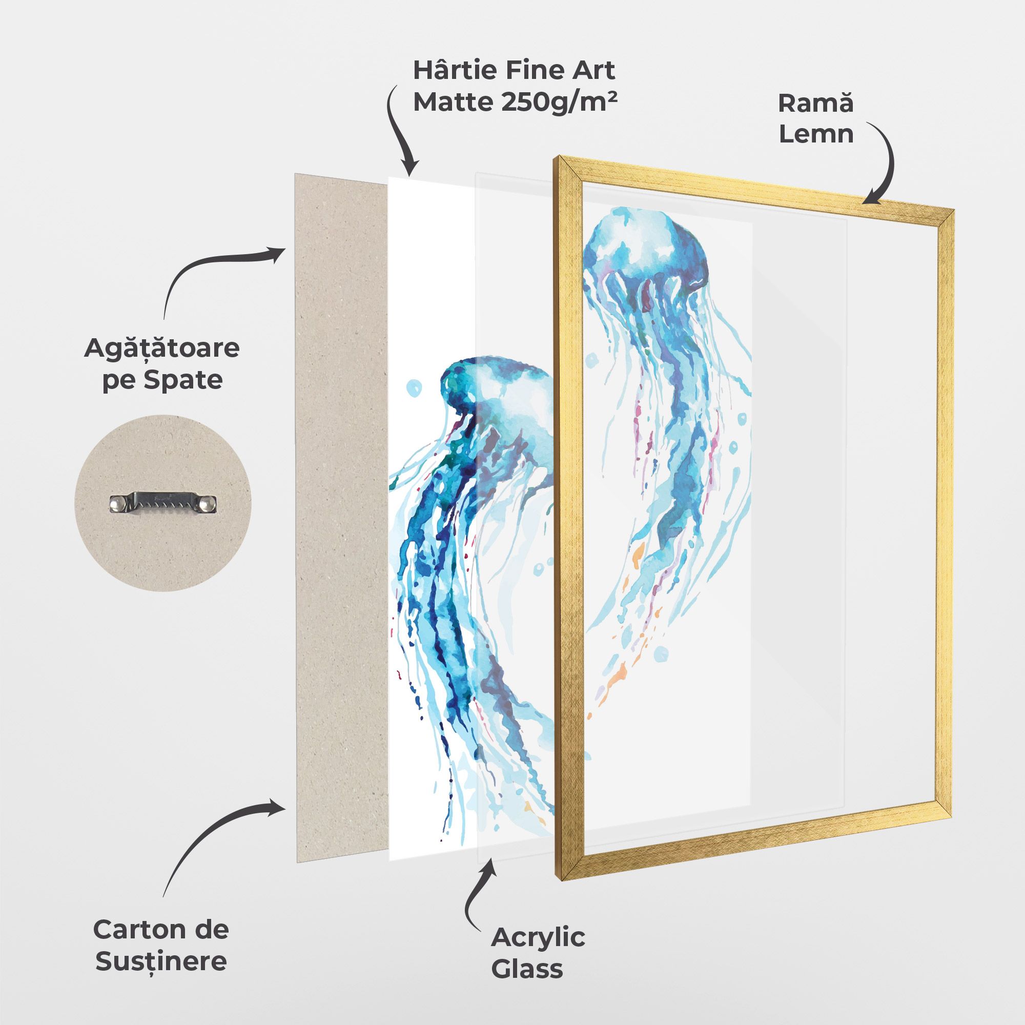 Jellyfish Watercolor mockup 1