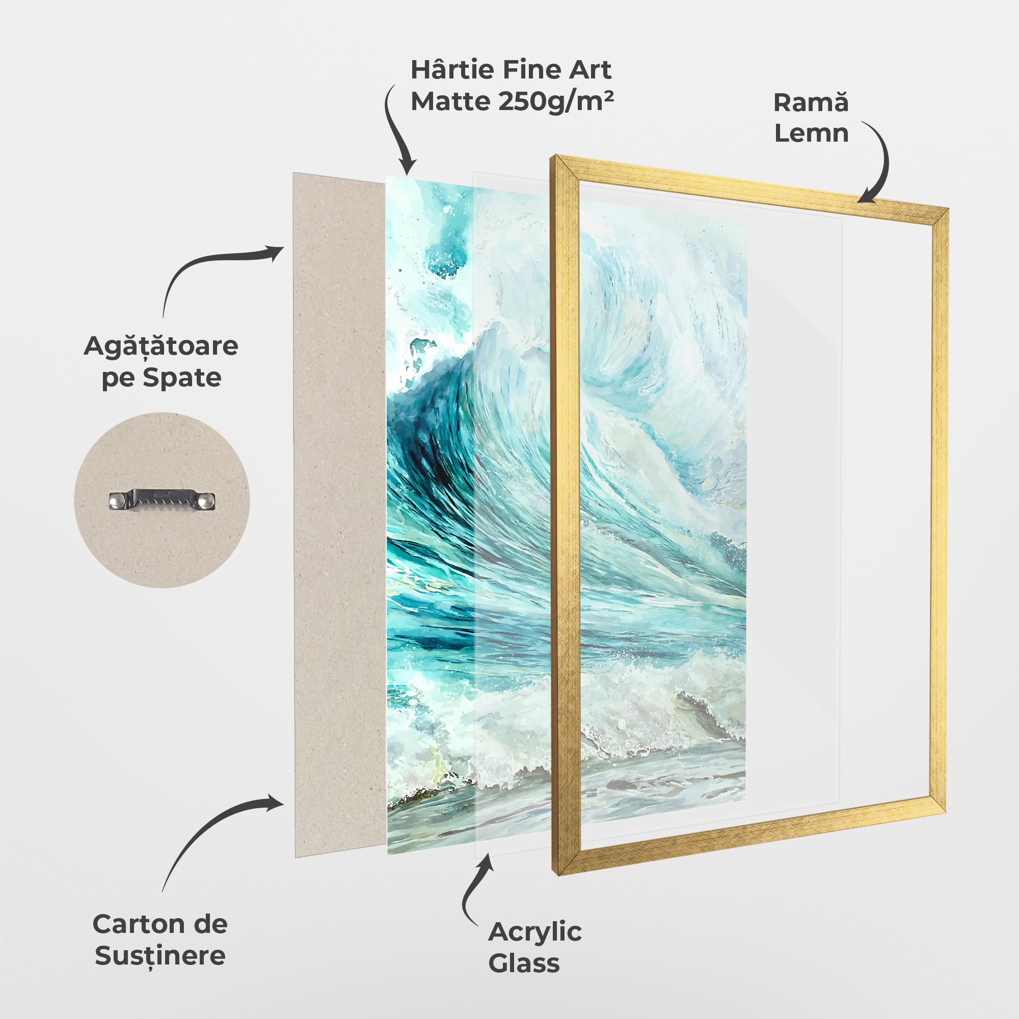 Poster Înrămat Sea Watercolor mockup 1