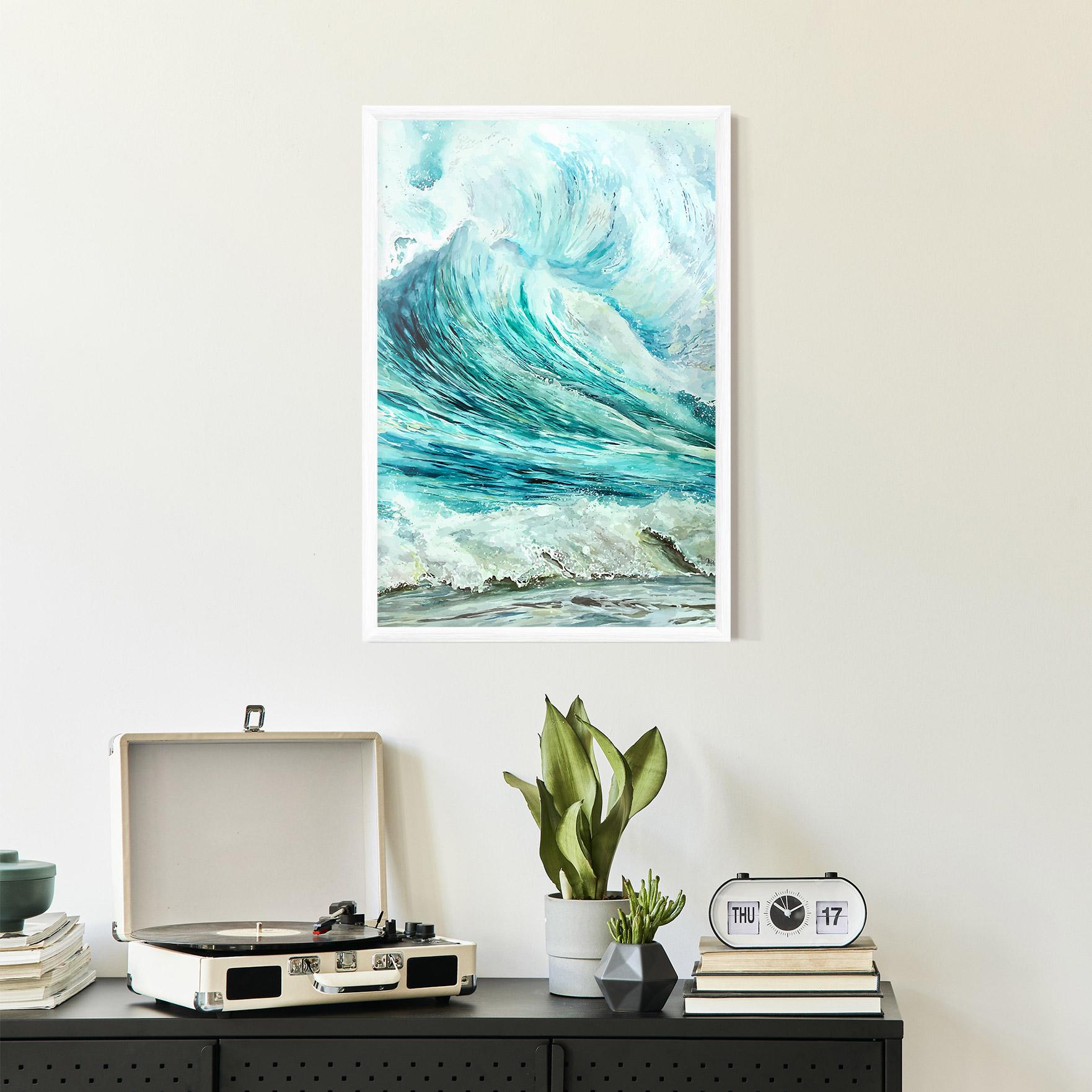 Poster Înrămat Sea Watercolor mockup 2