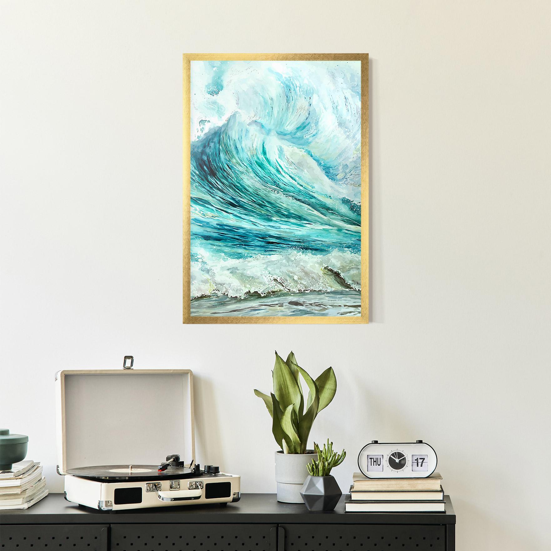 Poster Înrămat Sea Watercolor mockup 2