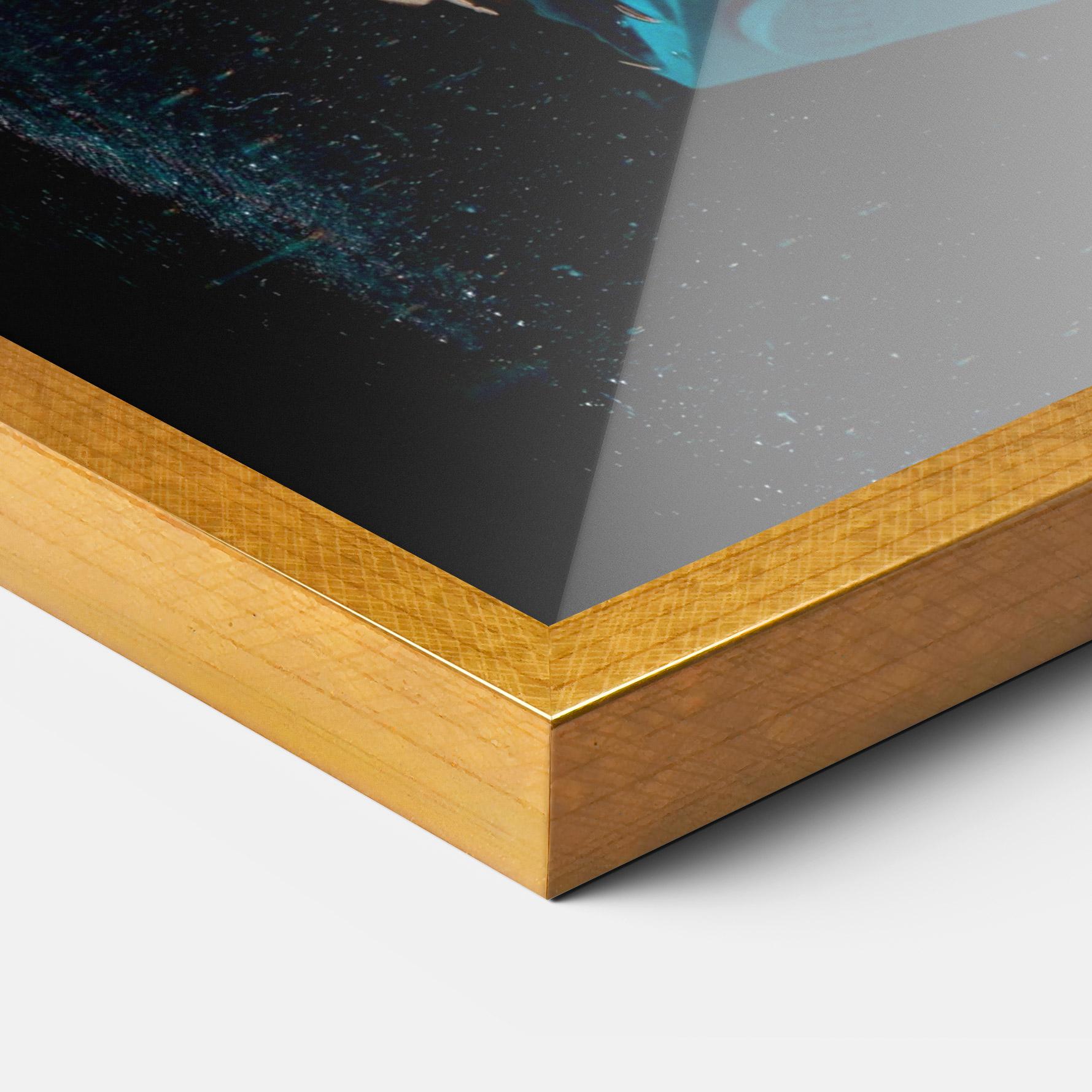 Poster Înrămat Close Up Splash mockup 3