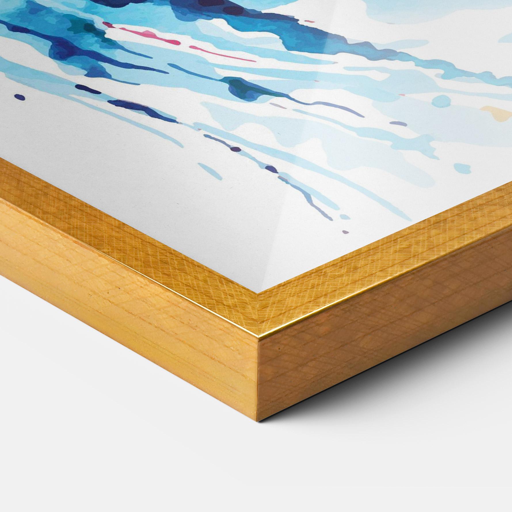 Poster Înrămat Jellyfish Watercolor mockup 3