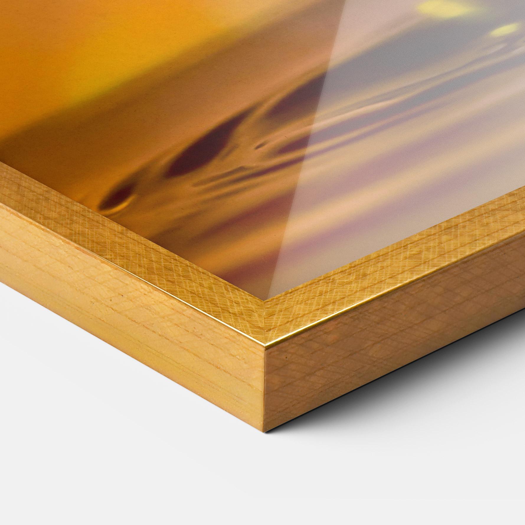 Poster Înrămat Orange Light Drop mockup 3