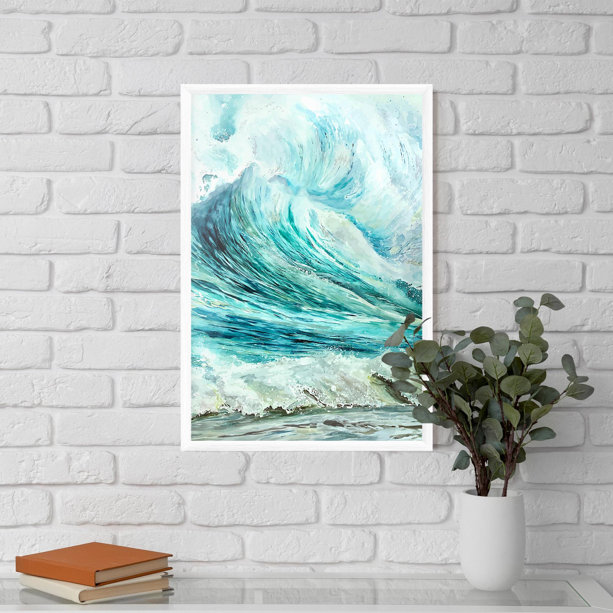 Poster Înrămat Sea Watercolor mockup 5