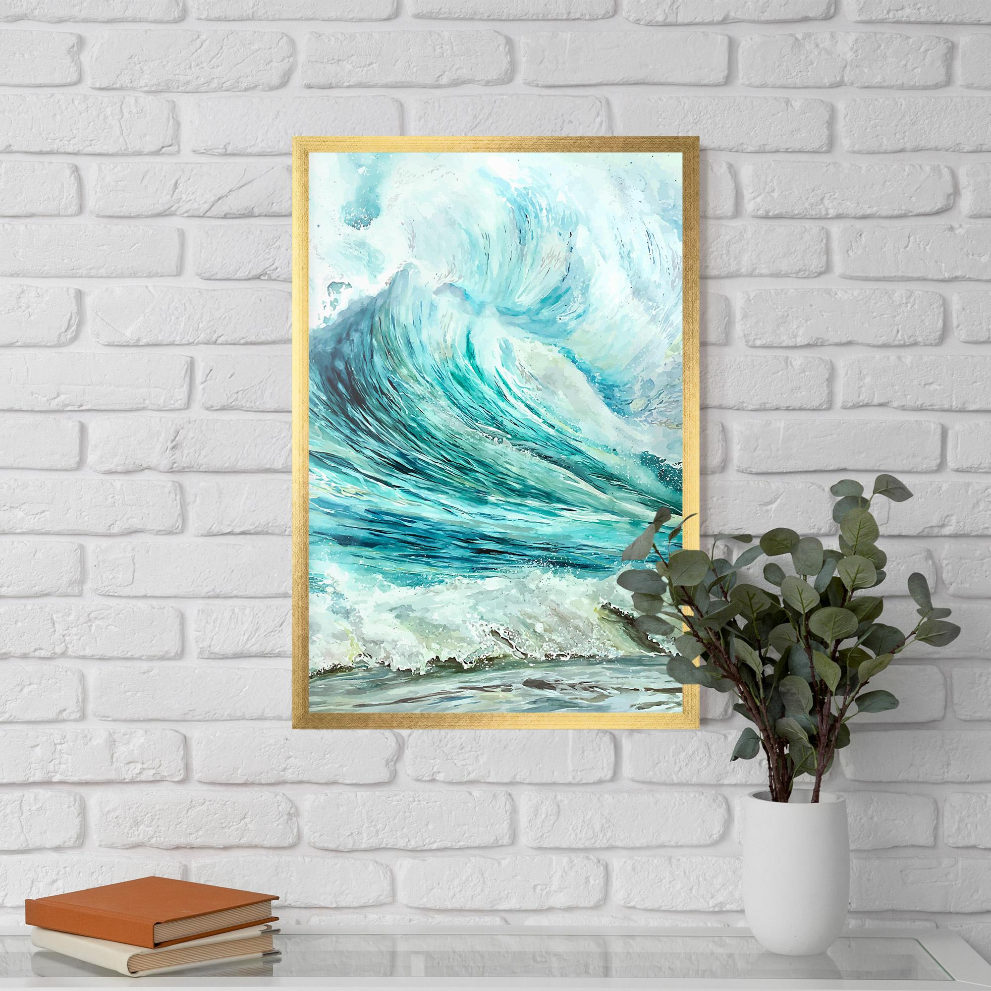 Poster Înrămat Sea Watercolor mockup 5