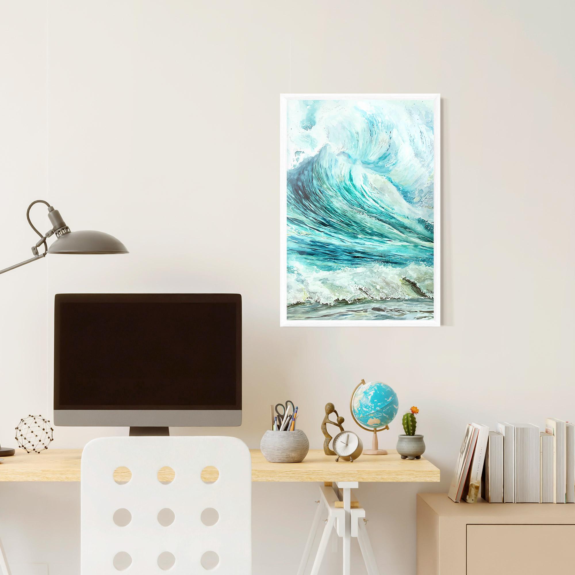 Poster Înrămat Sea Watercolor mockup 6