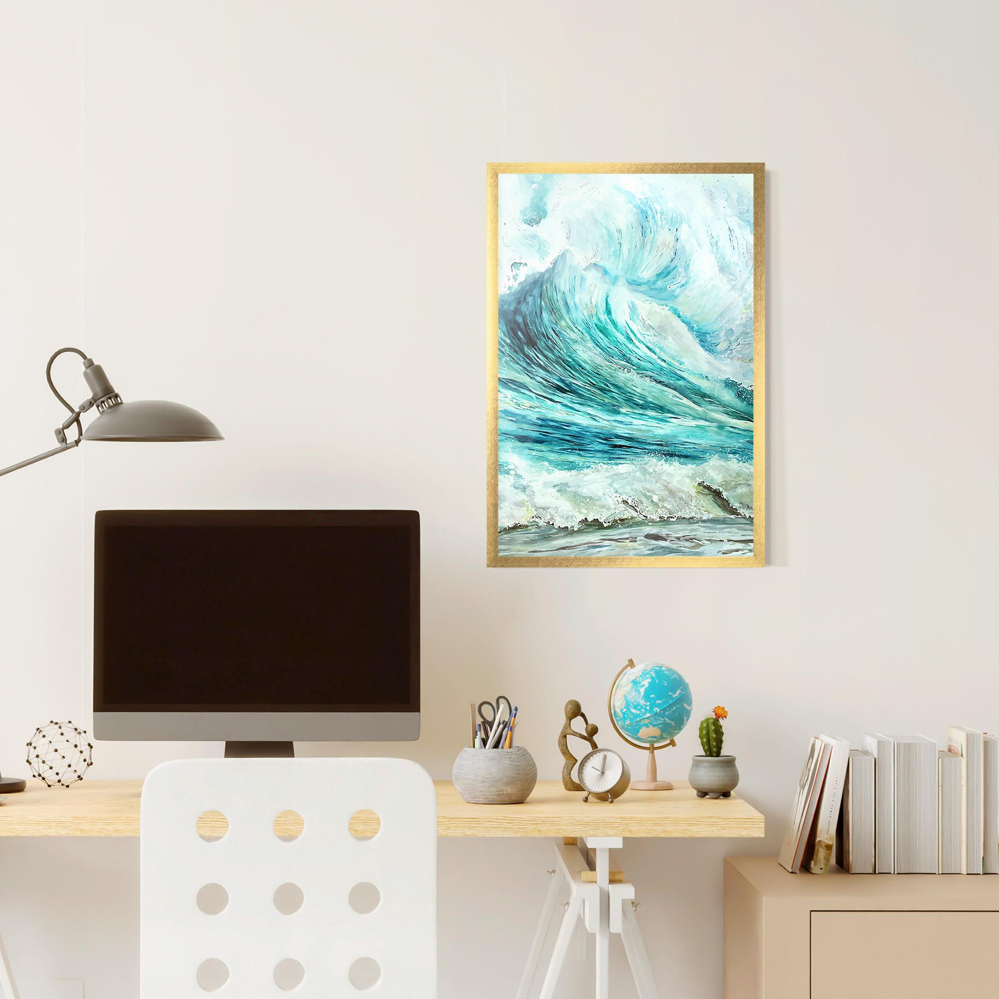 Poster Înrămat Sea Watercolor mockup 6